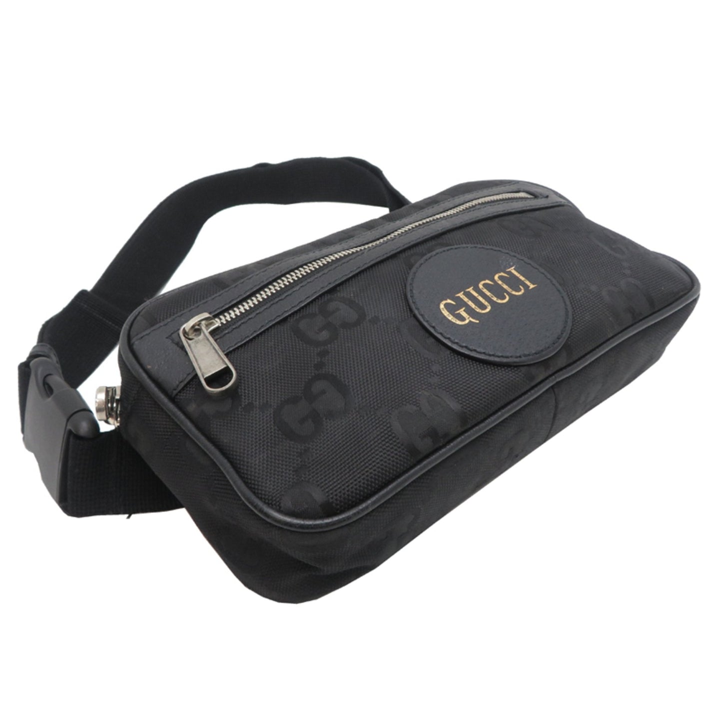 Gucci Black Nylon Leather Fanny Pack