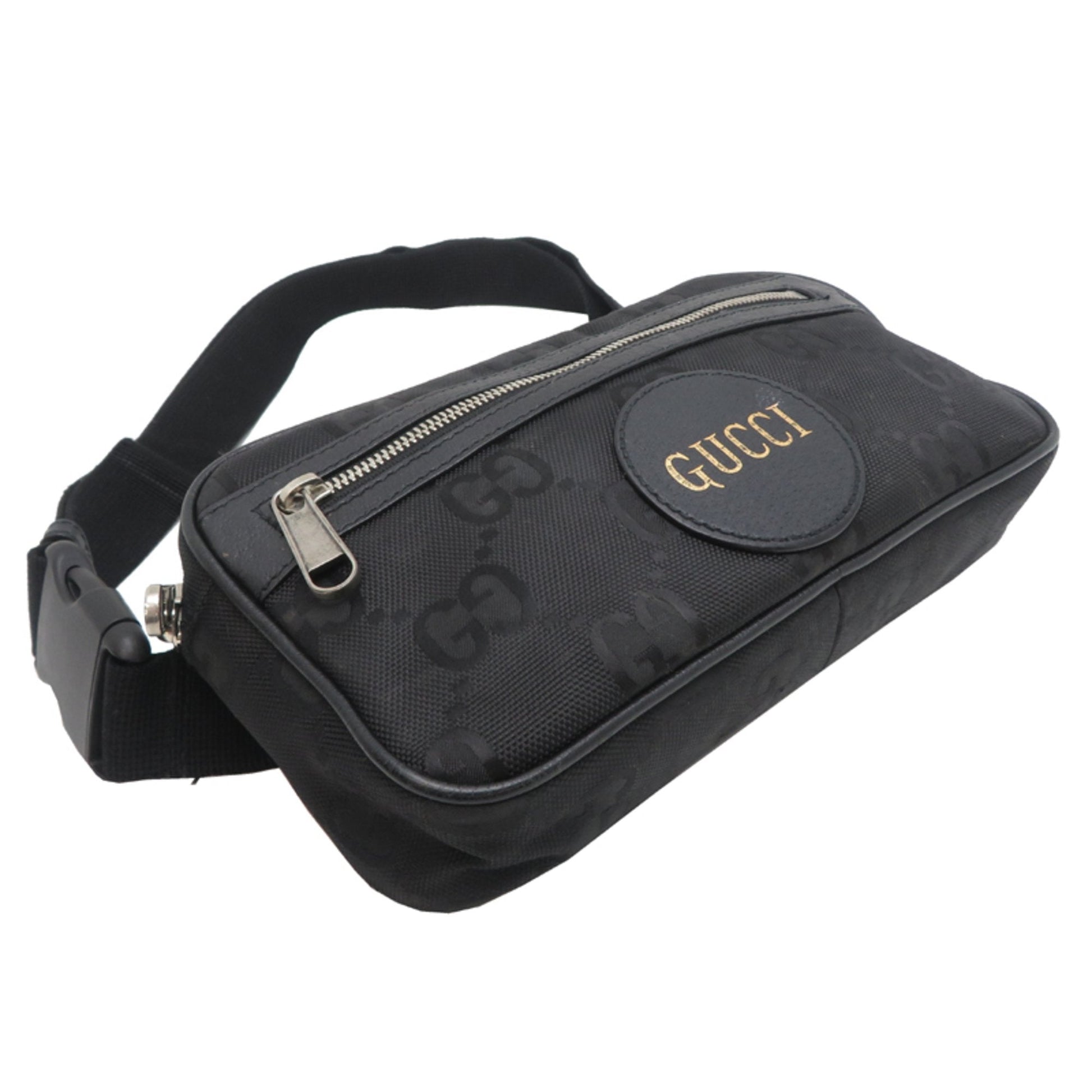 Gucci Black Nylon Leather Fanny Pack