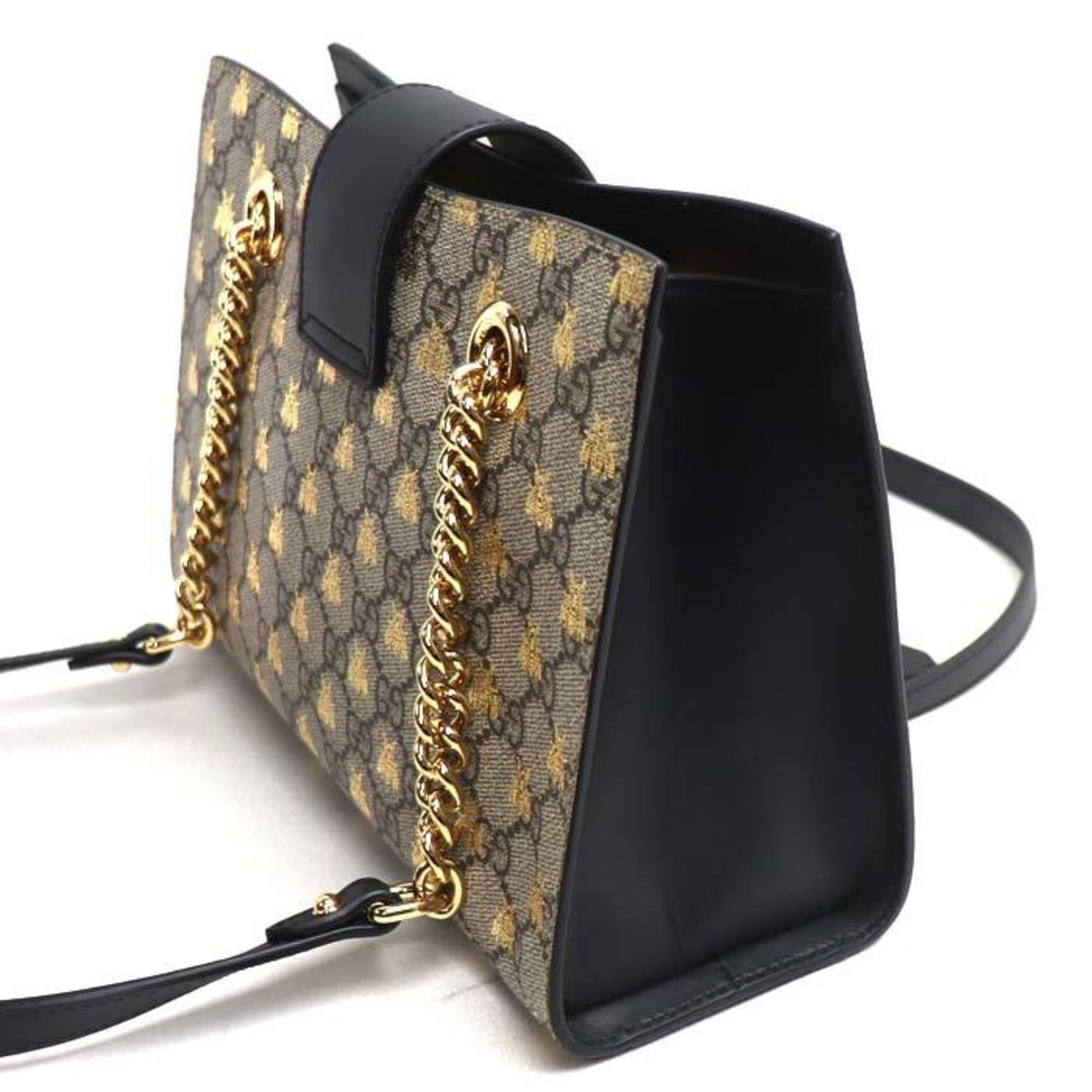 Gucci Beige Gg Supreme Leather Shoulder Bag