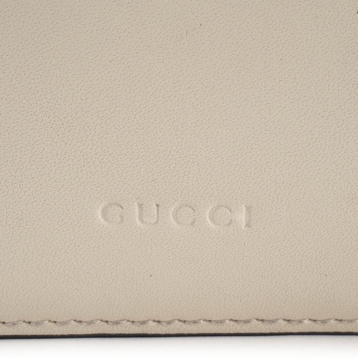 Gucci Ivory Navy Red Color Bamboo Leather Shoulder Bag