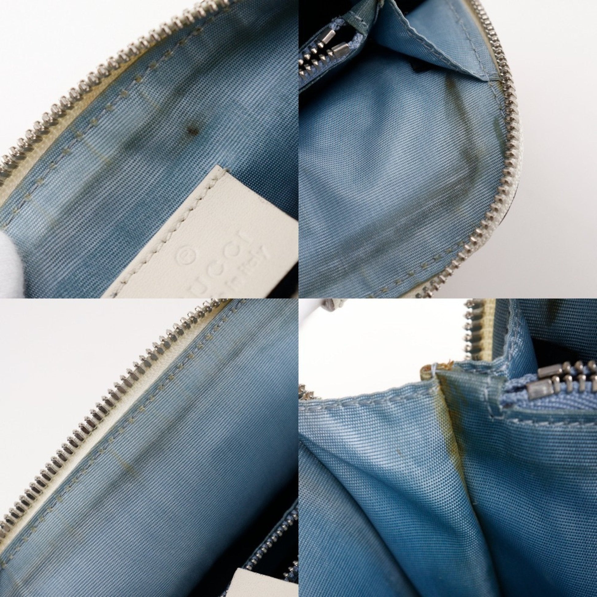 Gucci White Leather Shoulder Bag