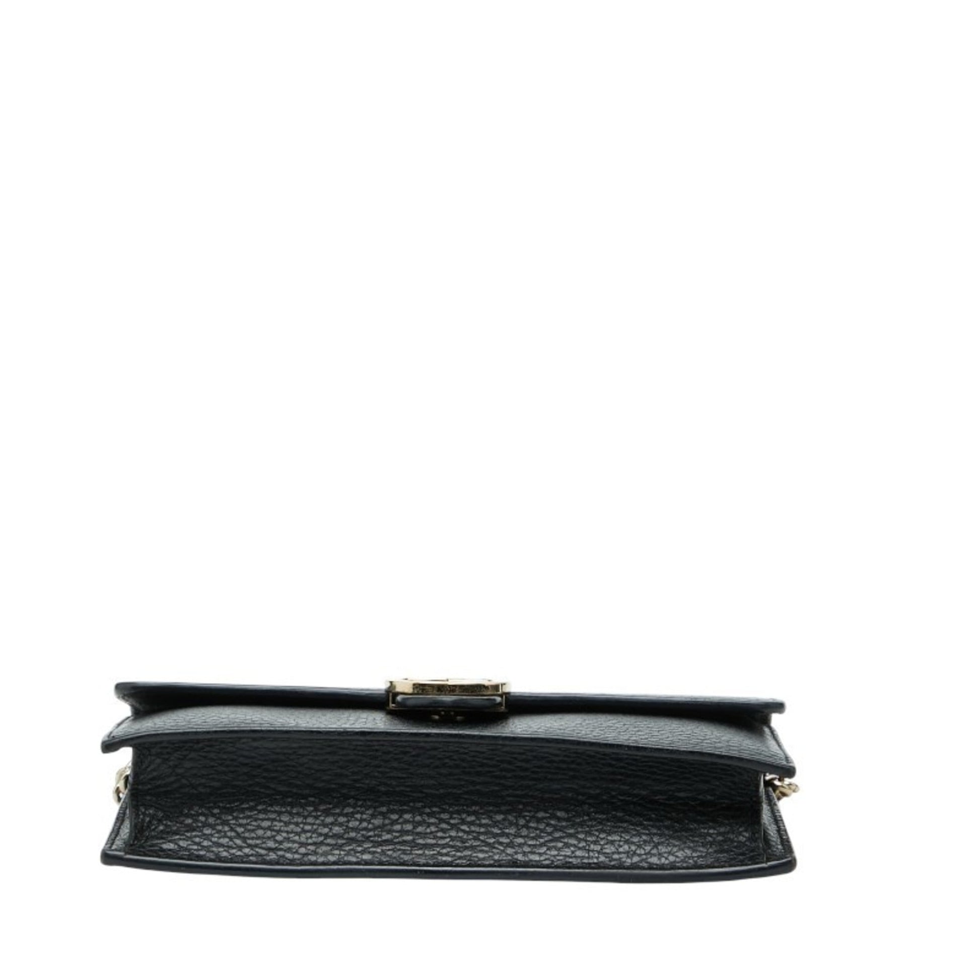 Gucci Black Leather Shoulder Bag