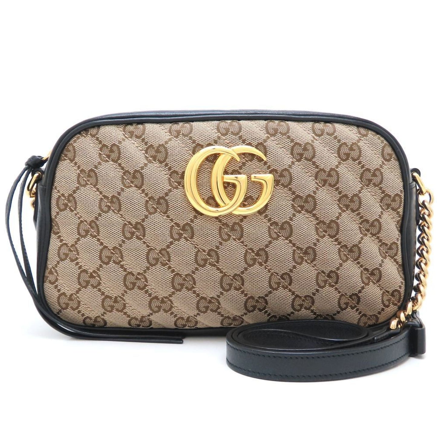 Gucci Beige Gg Canvas Shoulder Bag