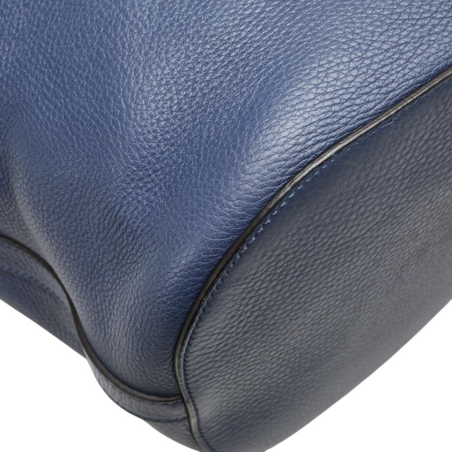 Gucci Bamboo Navy Leather Handbag Shoulder Bag