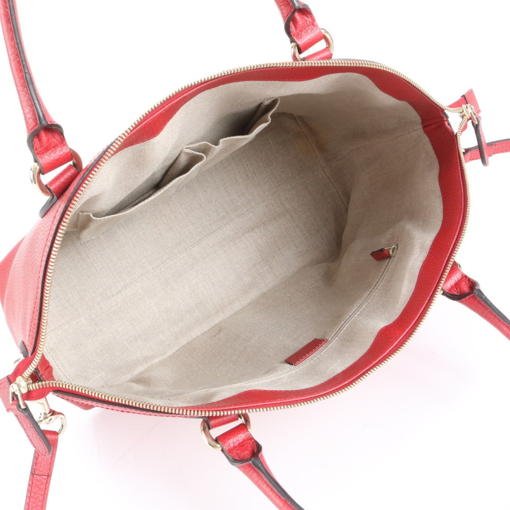 Gucci Red Color Leather Shoulder Bag