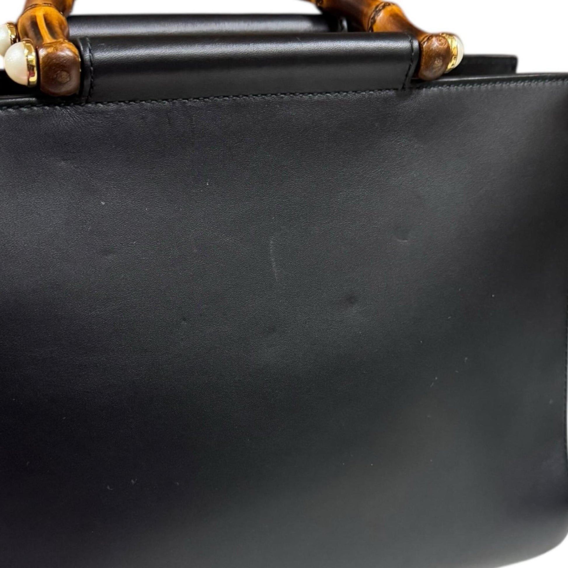 Gucci Black Bamboo Shoulder Bag