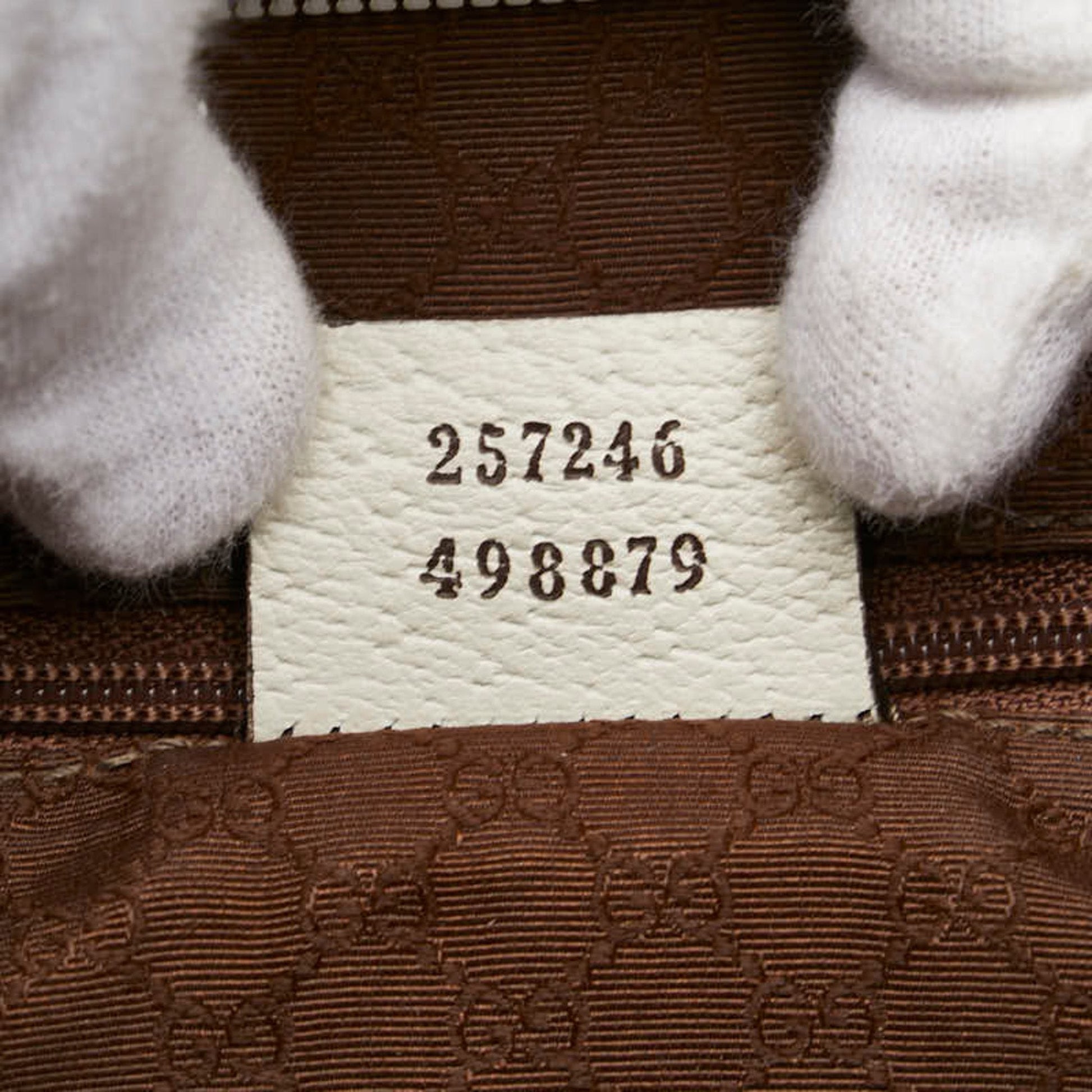 Gucci Beige Multi-Color Pvc Leather Shoulder Bag