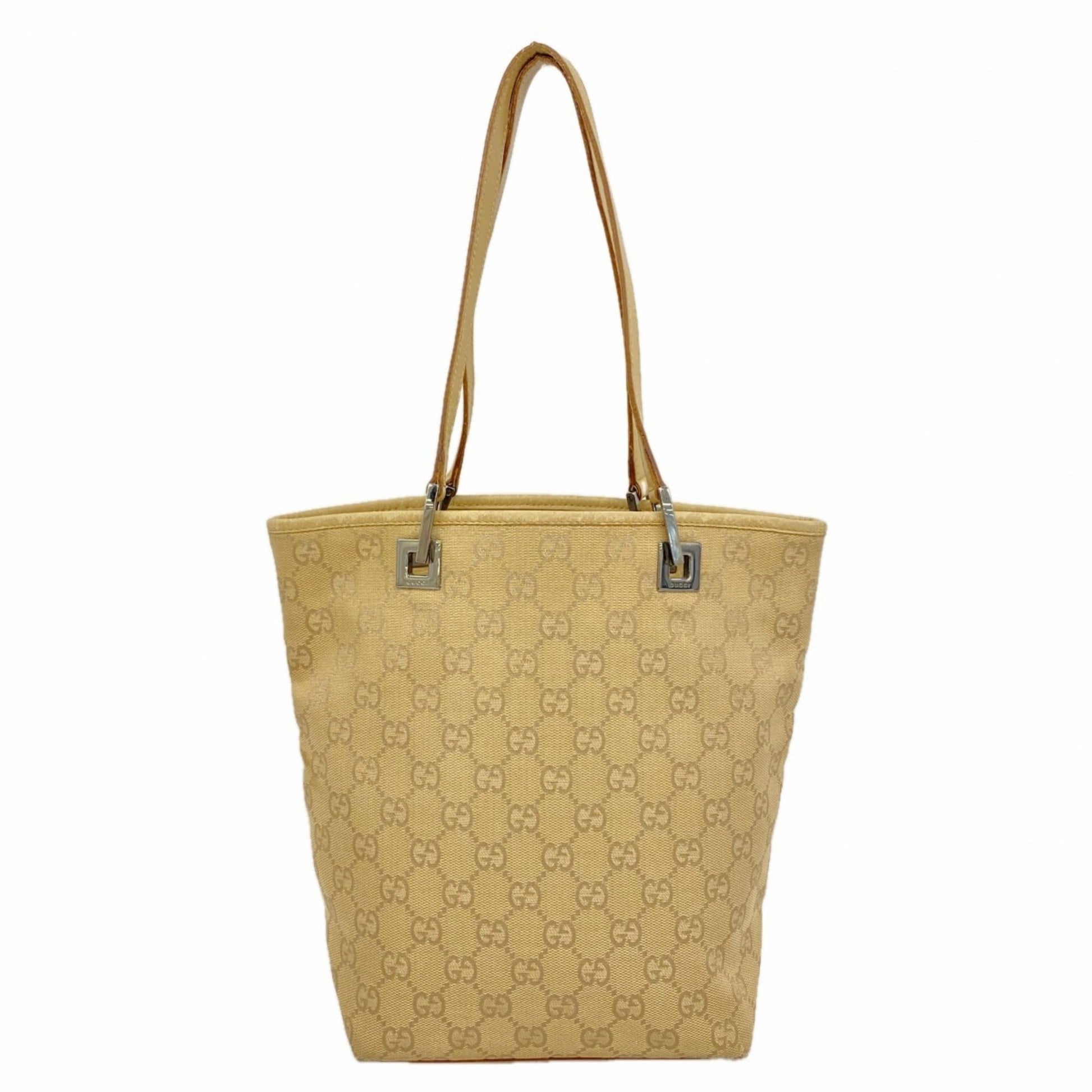 Gucci Beige Canvas Tote Bag