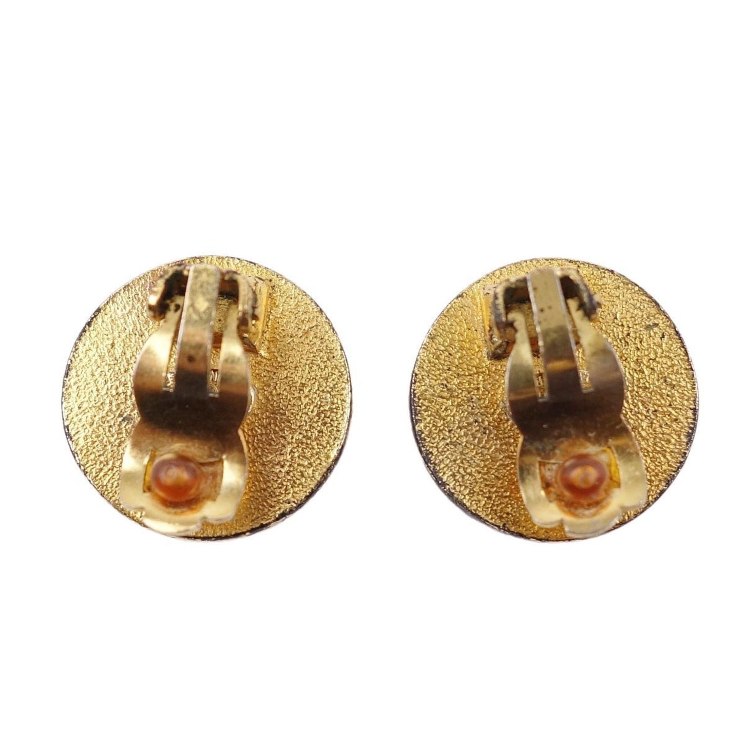 Chanel Earrings 96A Cocomark Women's Black/Gold