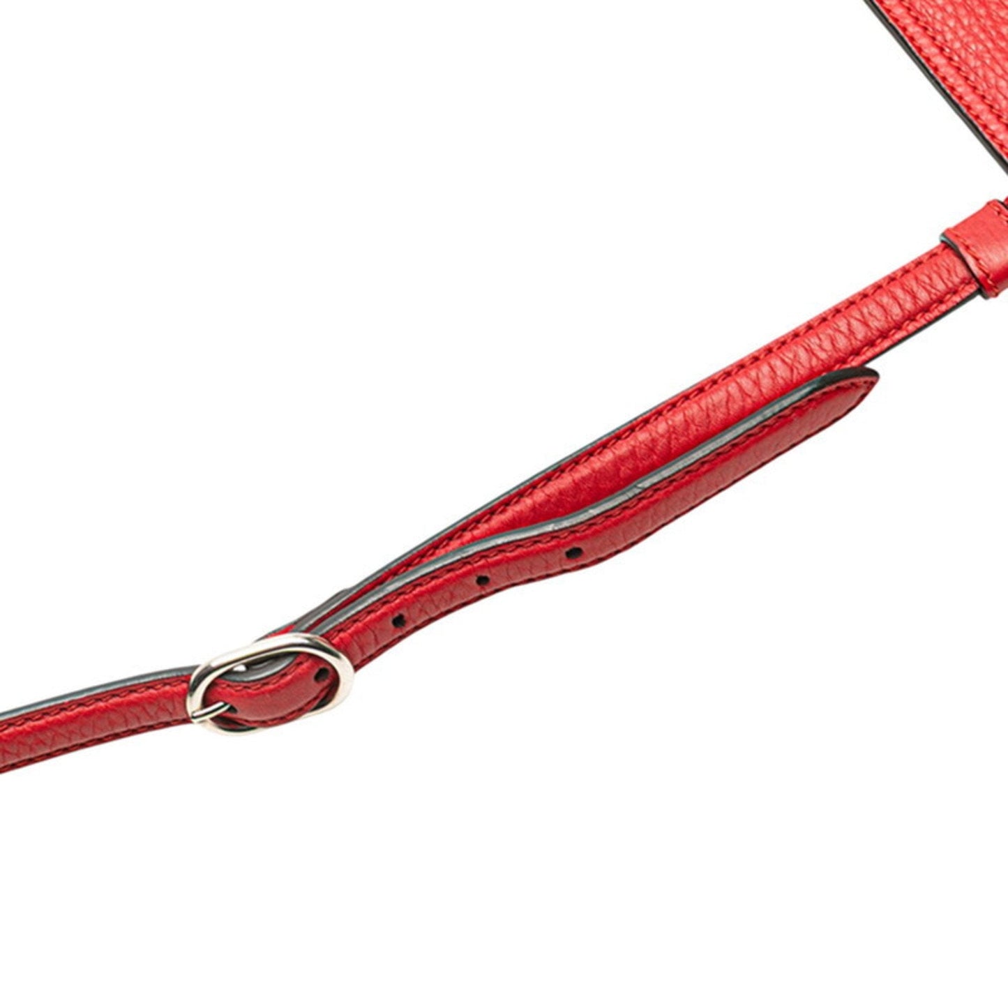Gucci Bamboo Red Color Leather Shoulder Bag