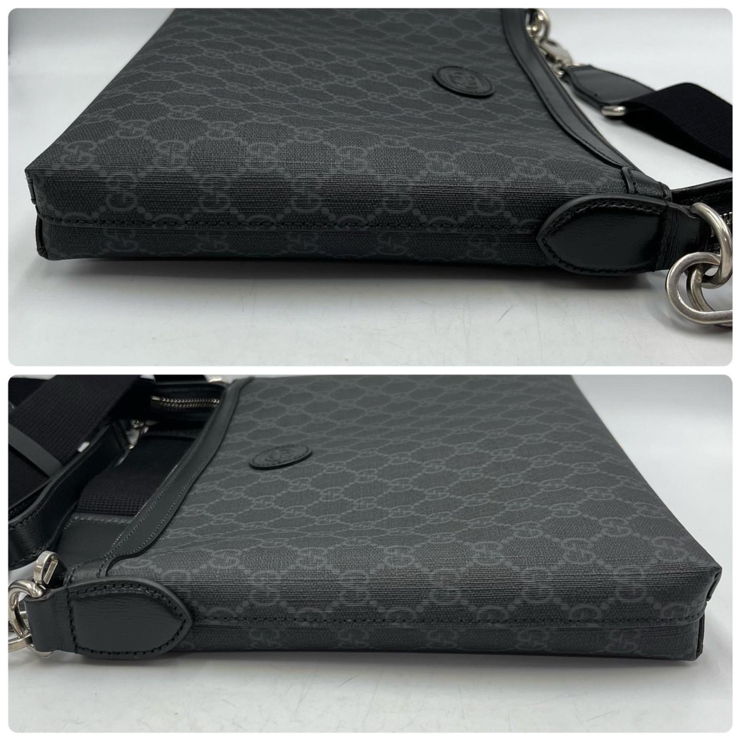 Gucci Black Gg Supreme Messenger Bag Shoulder Bag