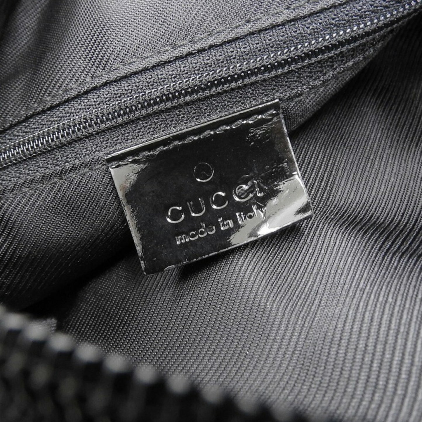 Gucci Black Gg Canvas Shoulder Bag