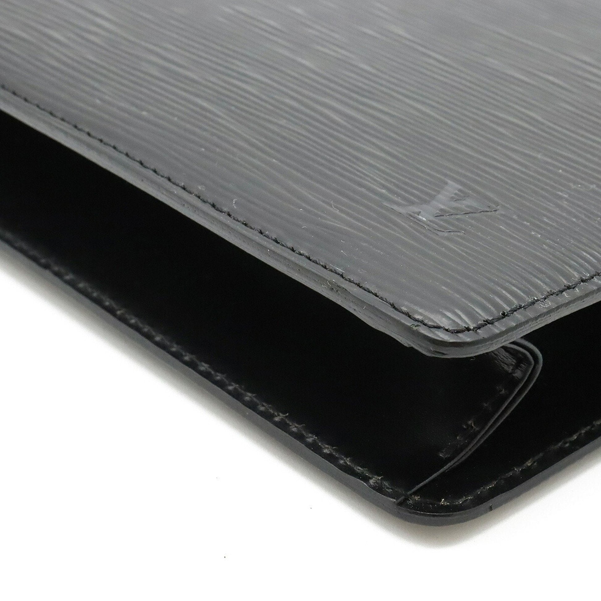 LOUIS VUITTON Epi Pochette Homme Second Bag Clutch Noir Black M52522
