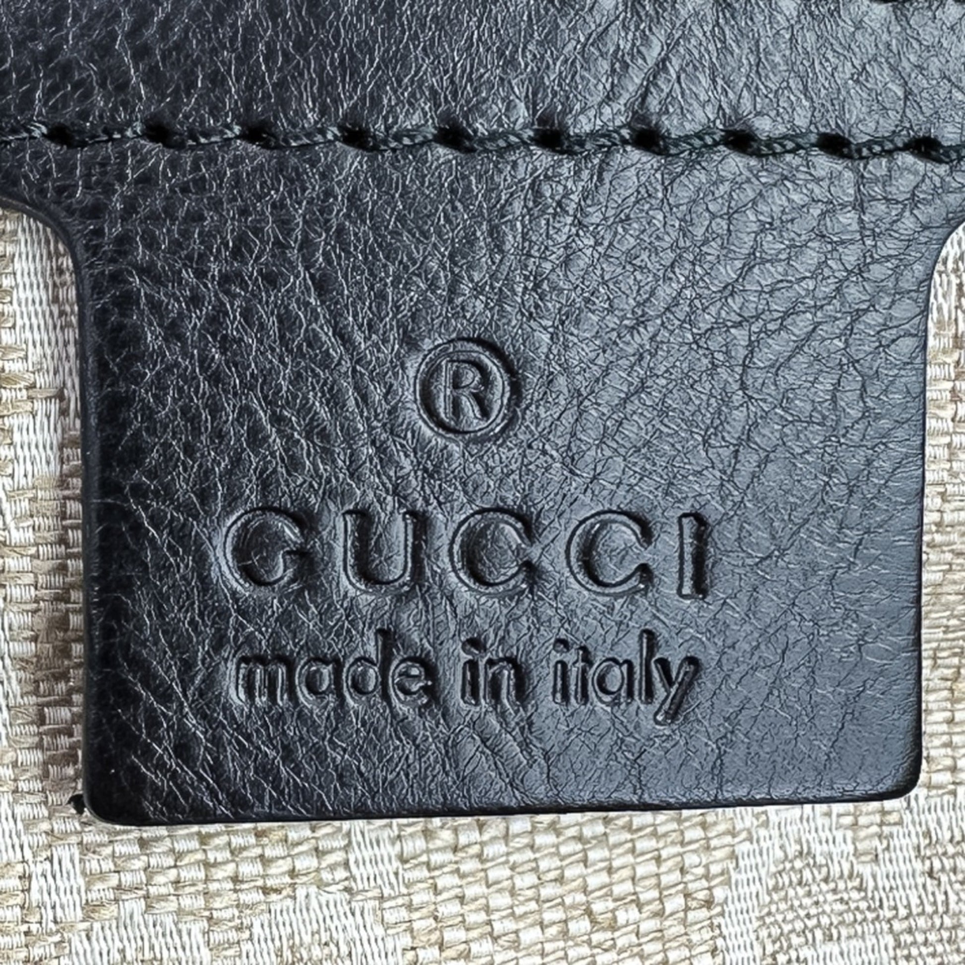 Gucci Black Leather Tote Bag