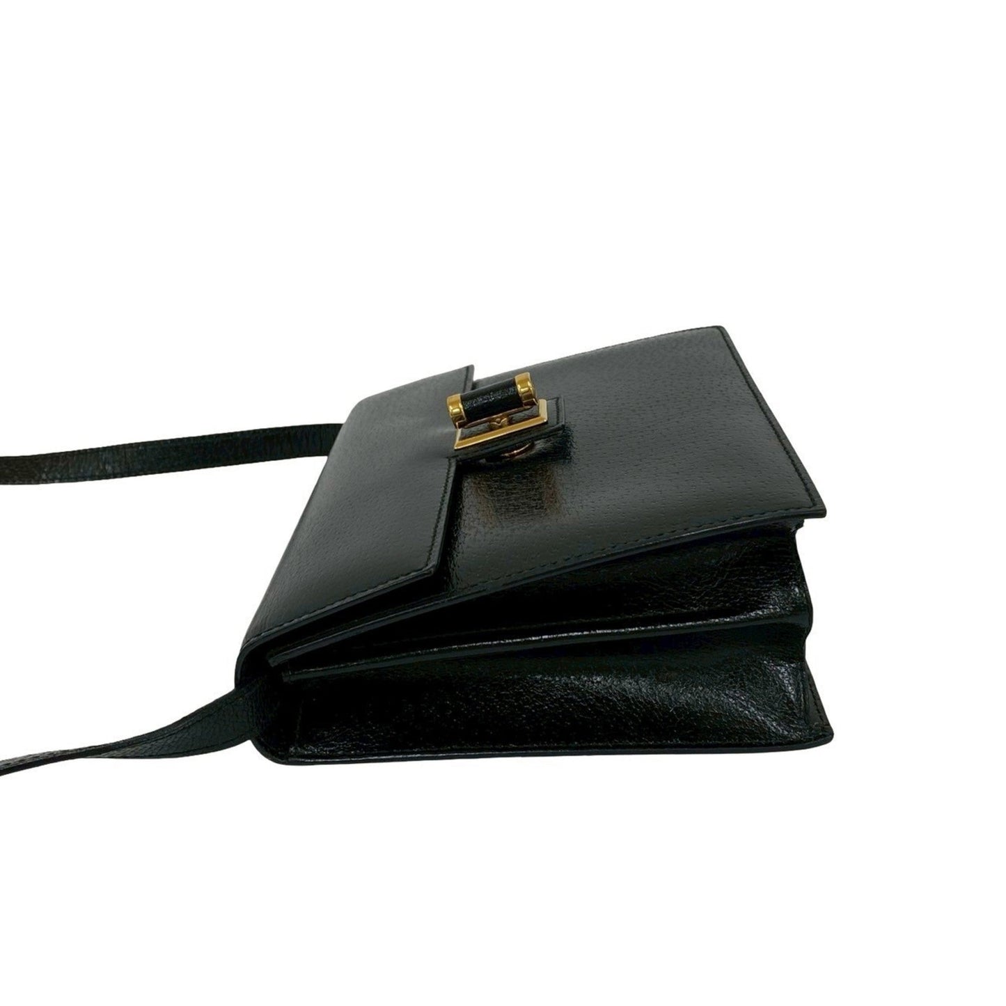 Gucci Black Leather Shoulder Bag
