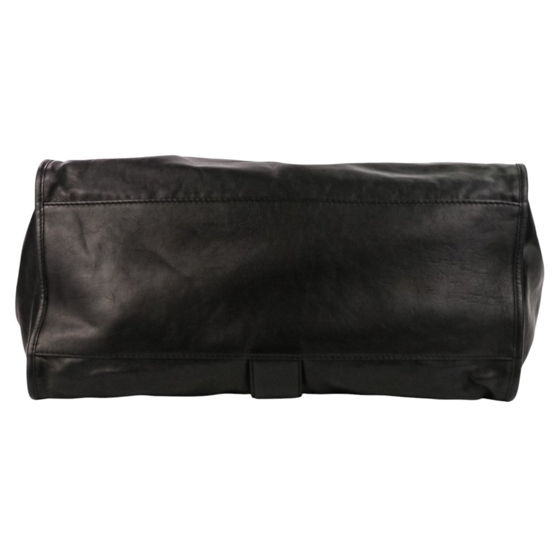 Gucci Black Leather Tote Bag