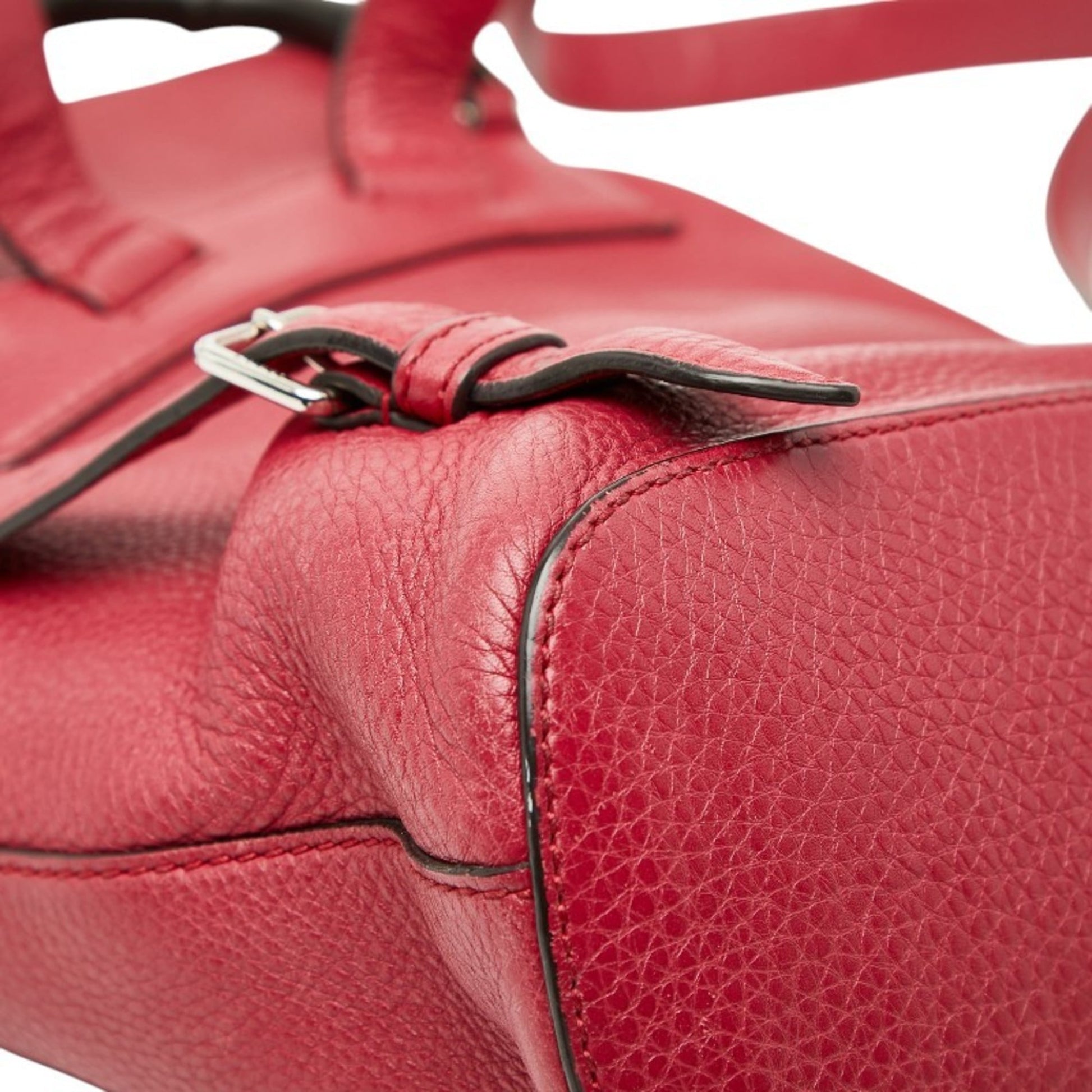 Gucci Red Color Leather Backpack