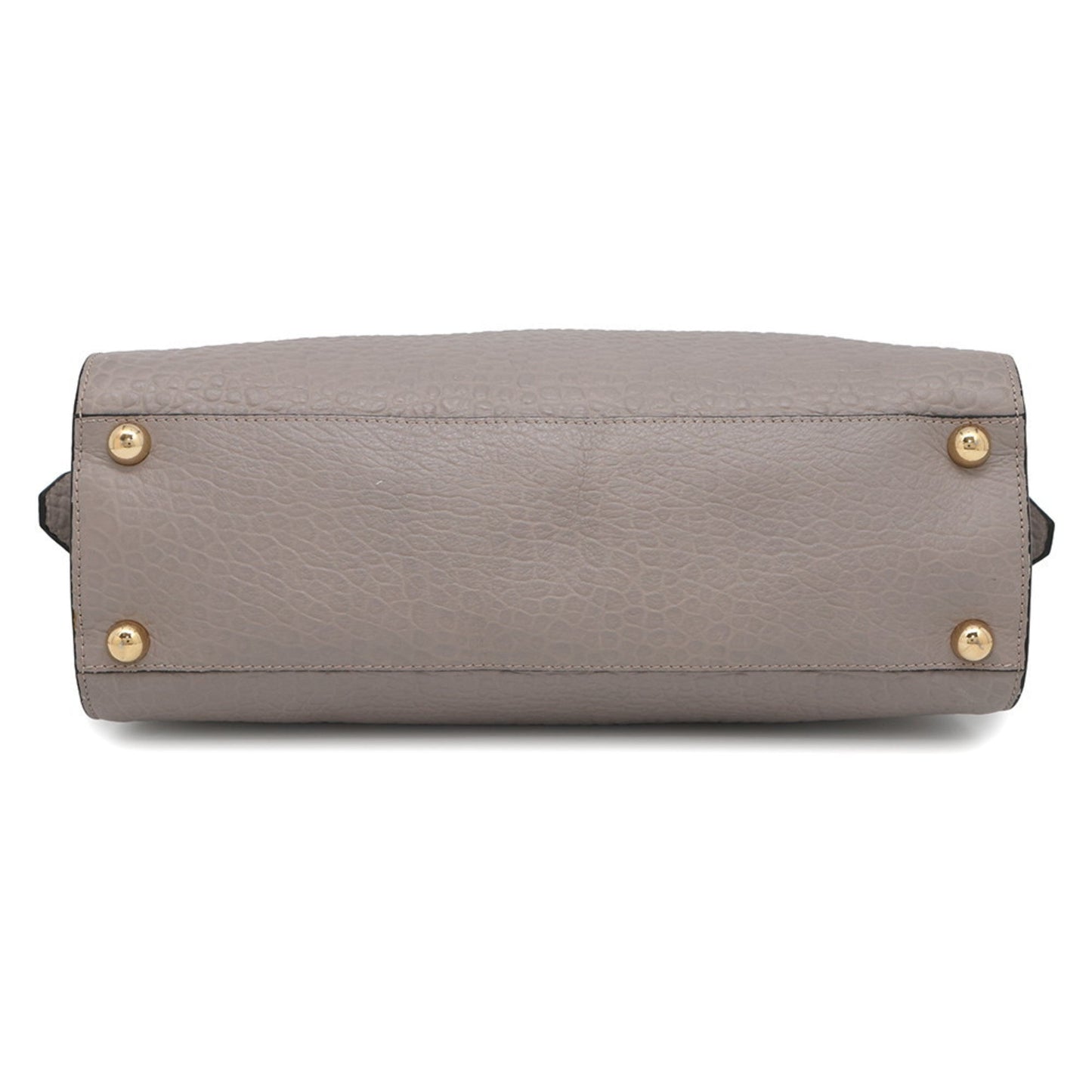 Burberry Handbag Shoulder Bag Leather Gray