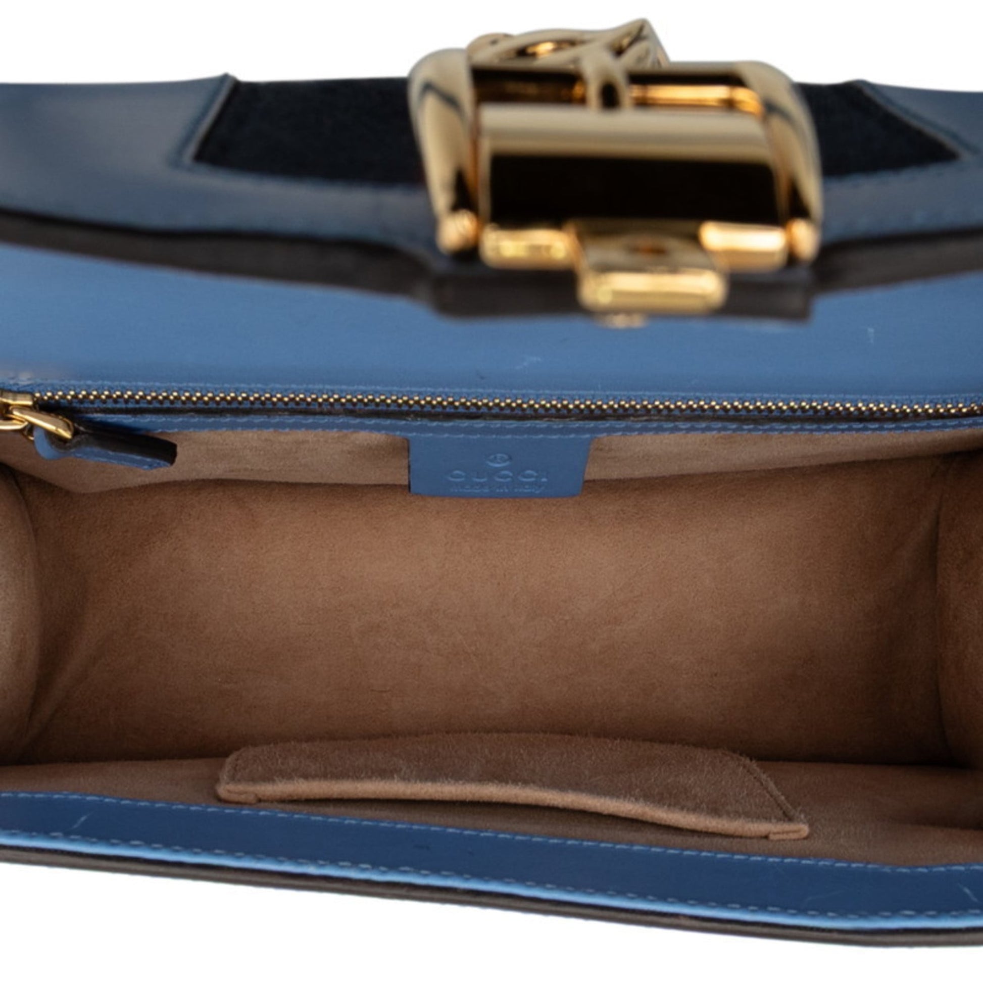 Gucci Blue Leather Shoulder Bag