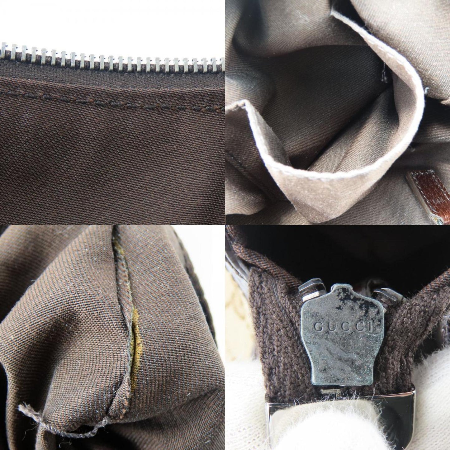 Gucci Gg Canvas Beige Brown Gg Canvas Shoulder Bag