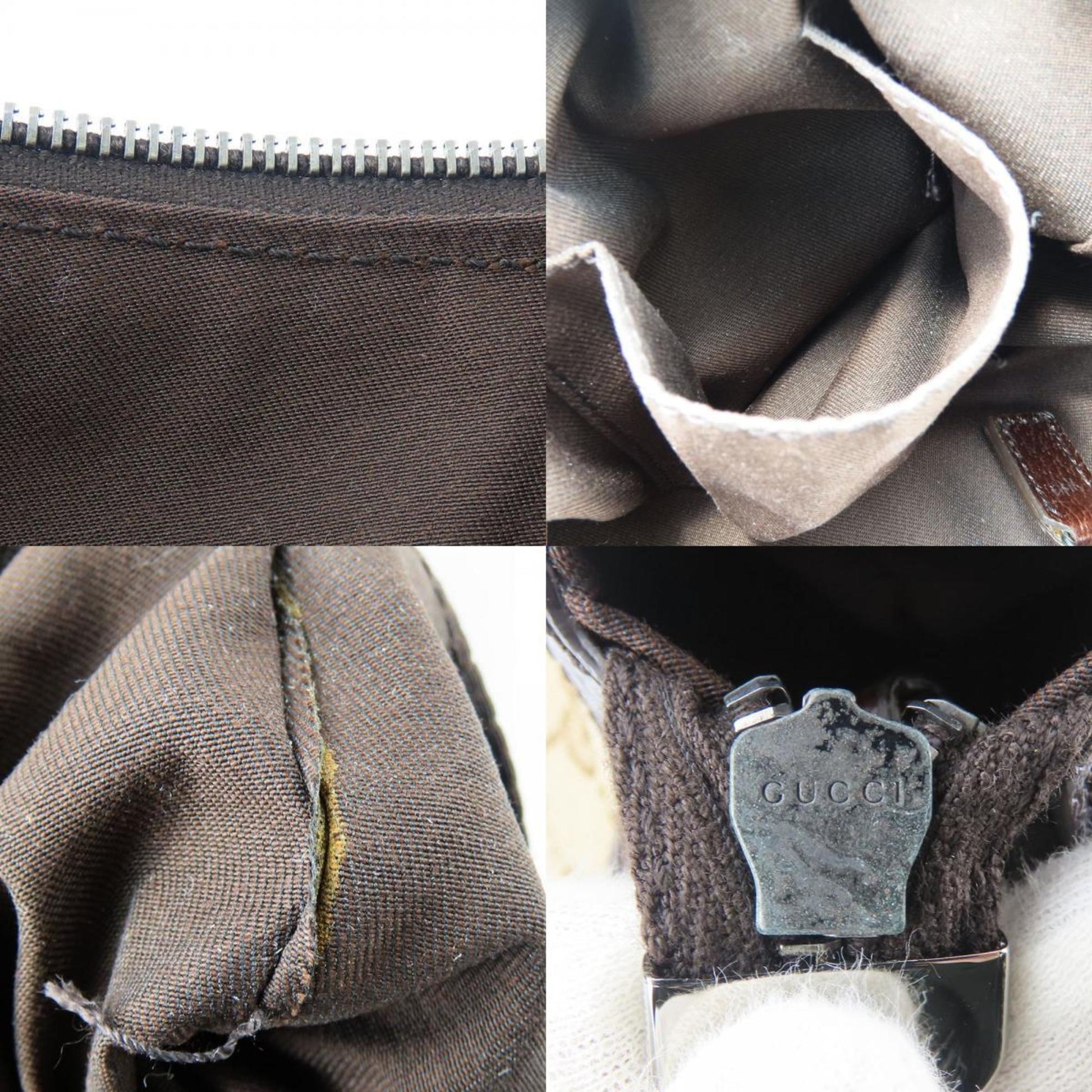 Gucci Gg Canvas Beige Brown Gg Canvas Shoulder Bag