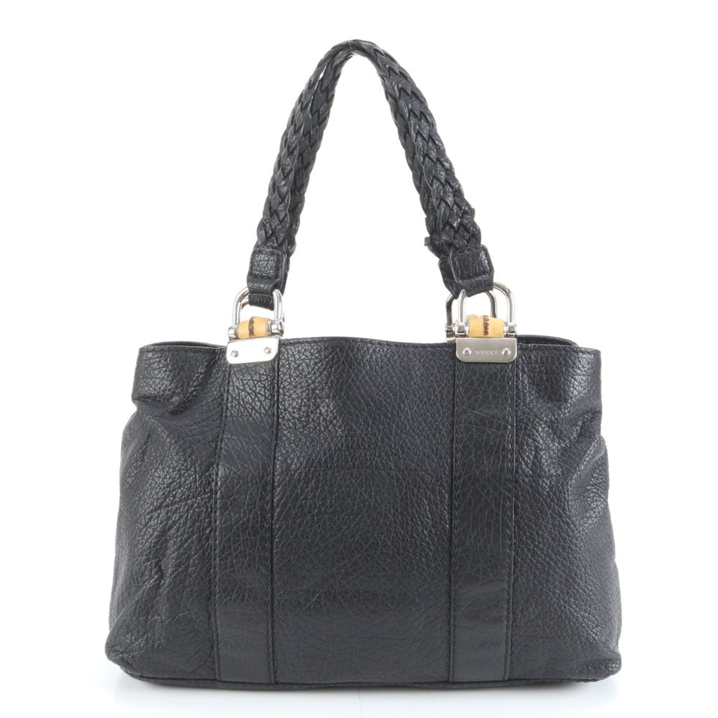 Gucci Black Leather Tote Bag