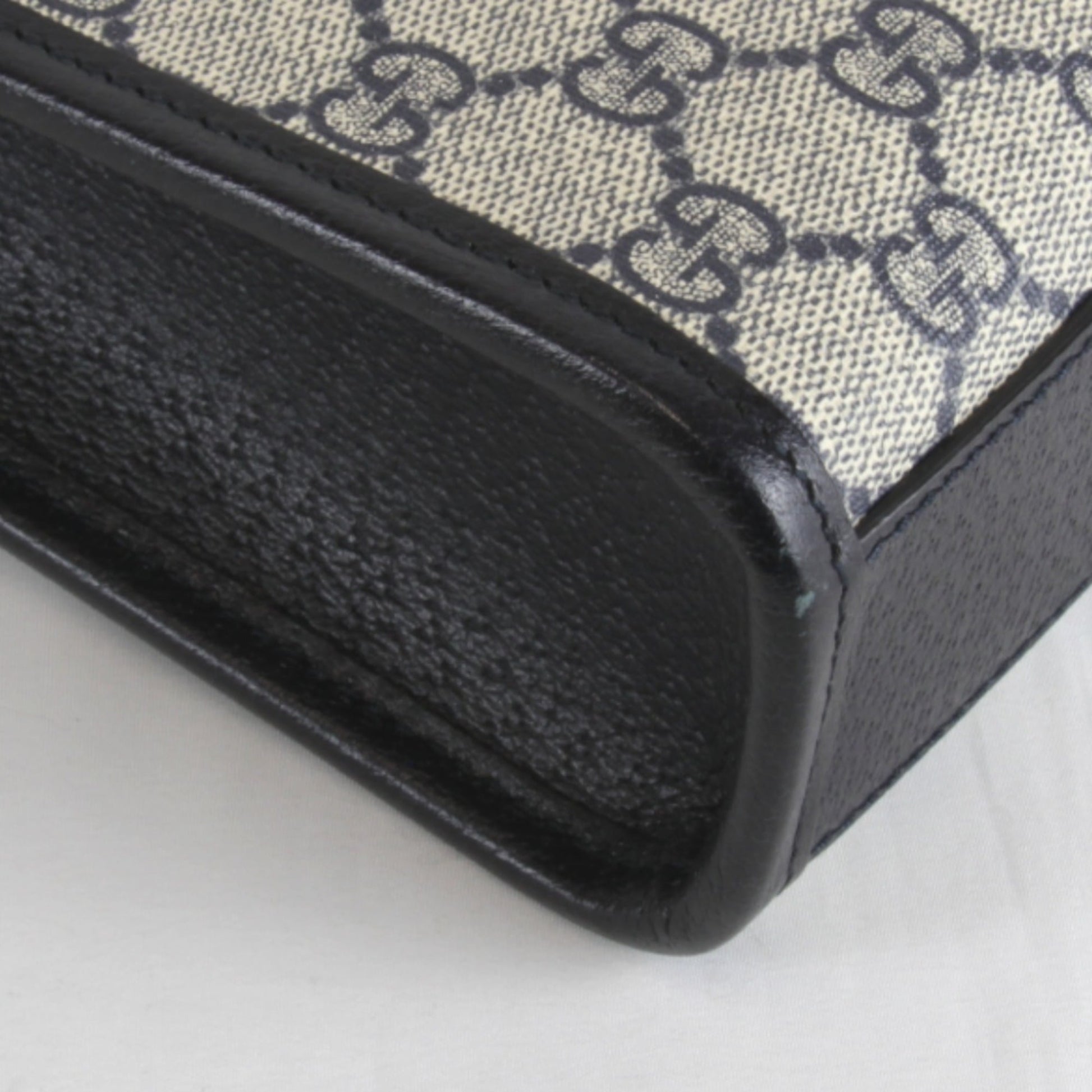 Gucci Black Leather Tote Bag