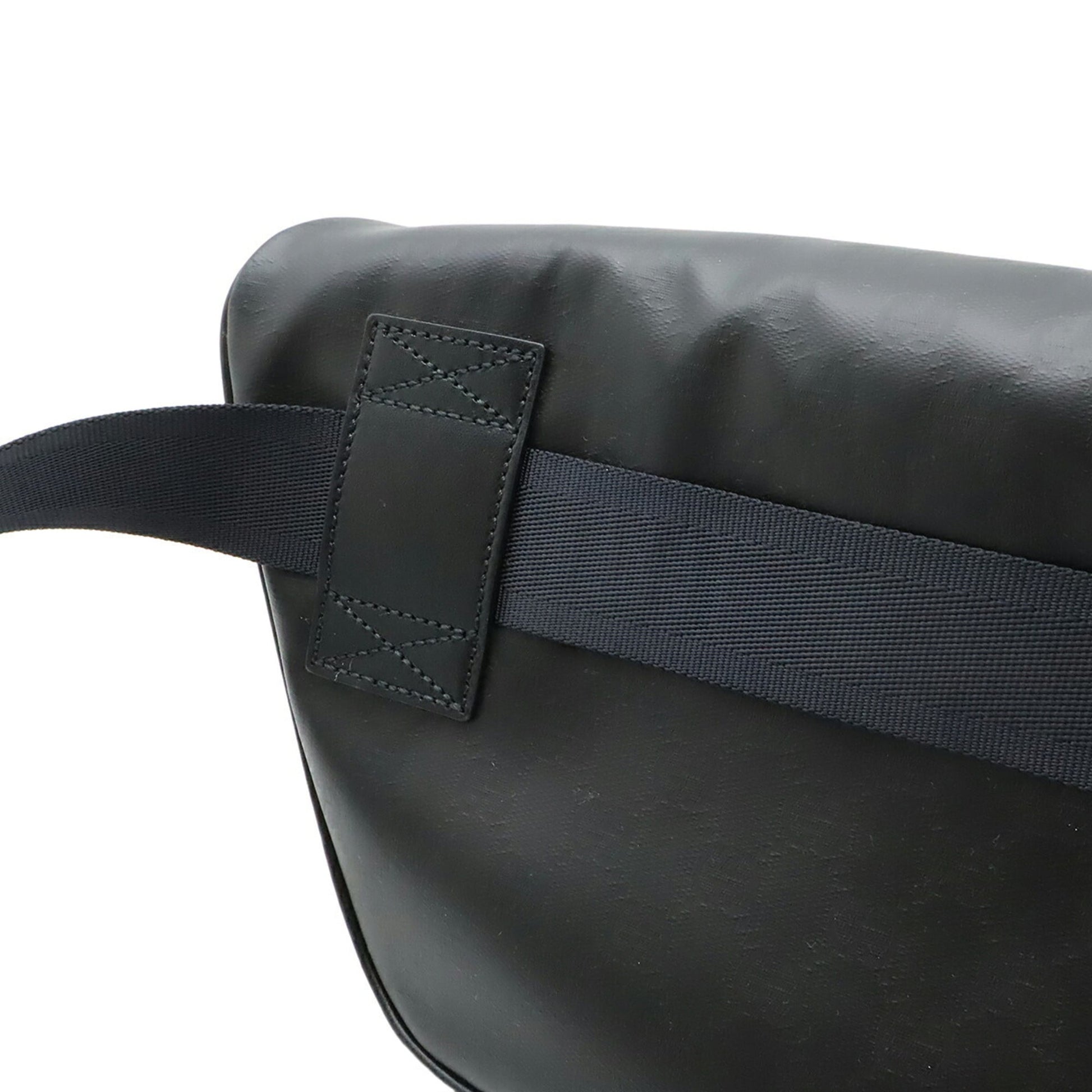 Gucci Black Blue Green Vinyl Leather Fanny Pack