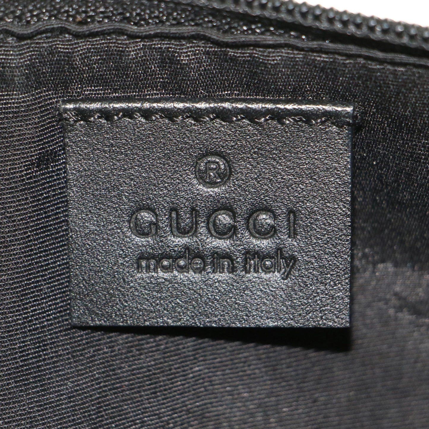 Gucci Black Gg Canvas Handbag