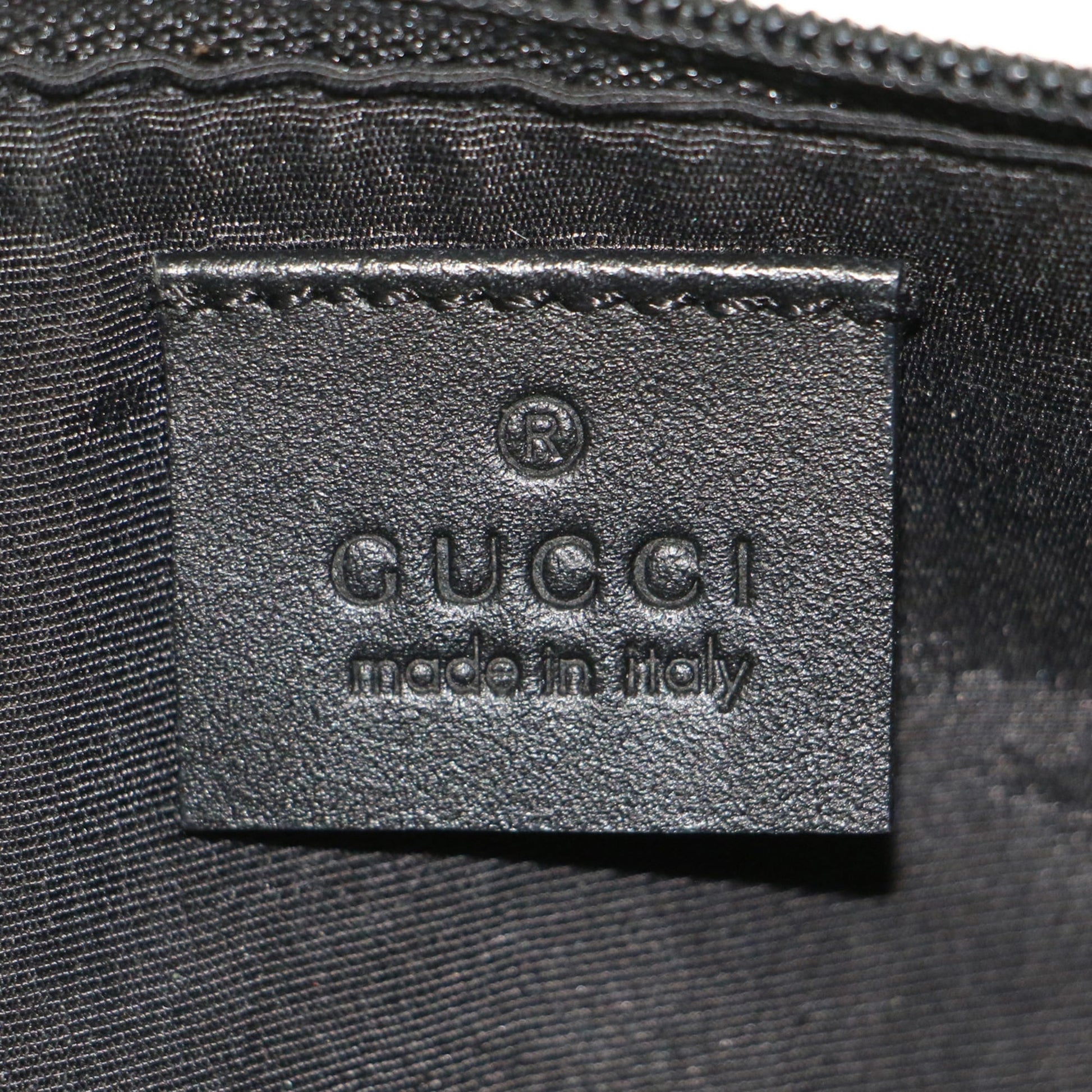Gucci Black Gg Canvas Handbag