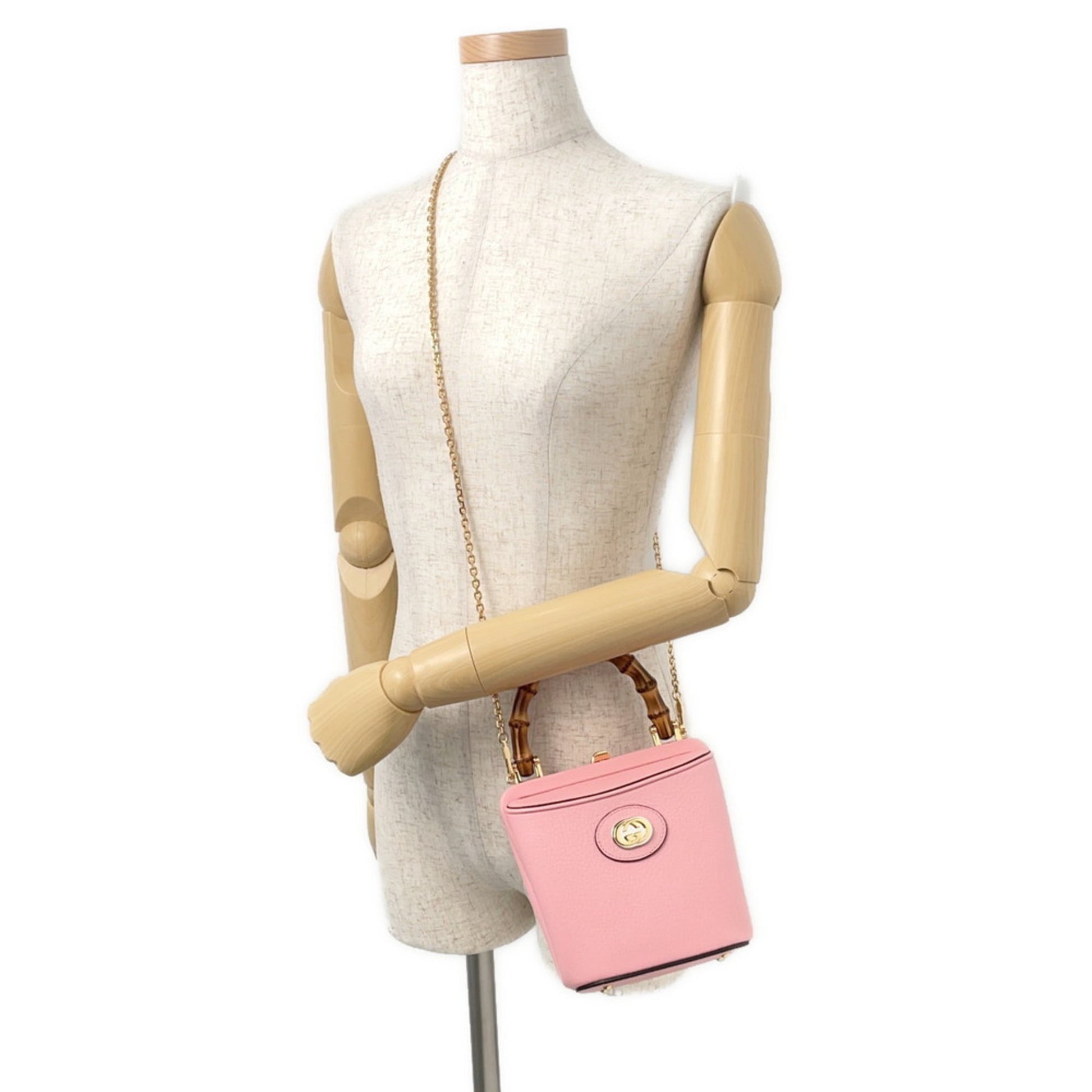 Gucci Pink Leather Handbag