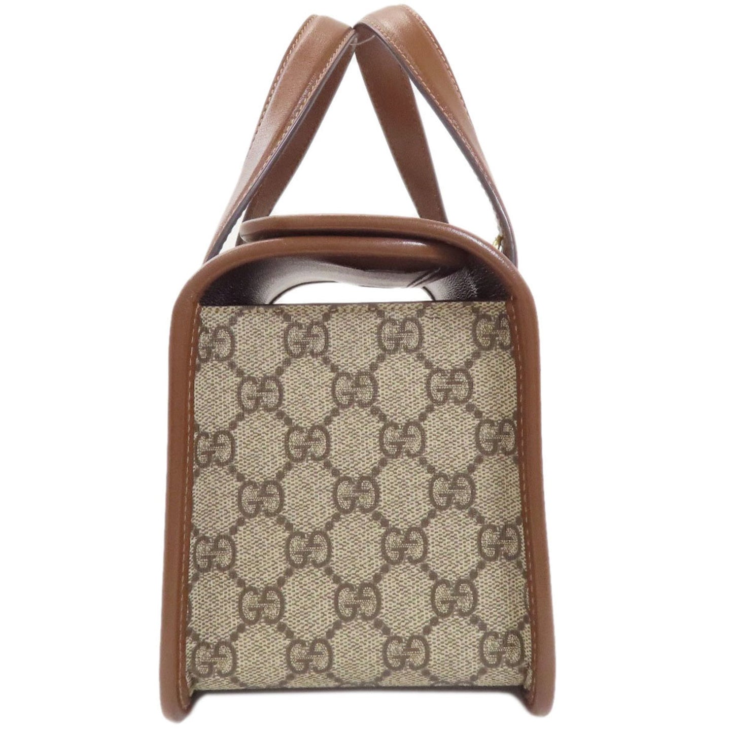 Gucci Brown Pvc Leather Handbag