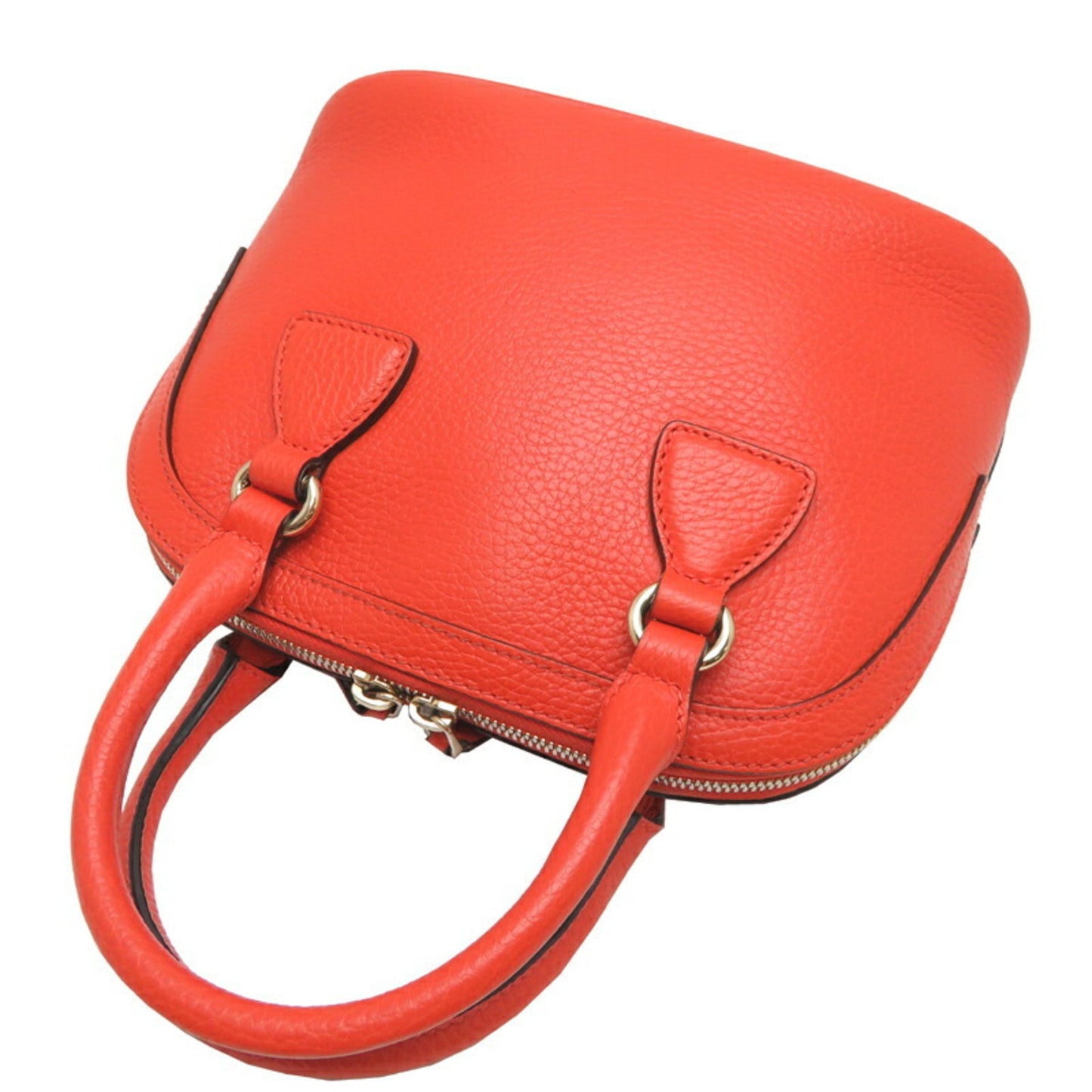 Gucci Orange Leather Handbag