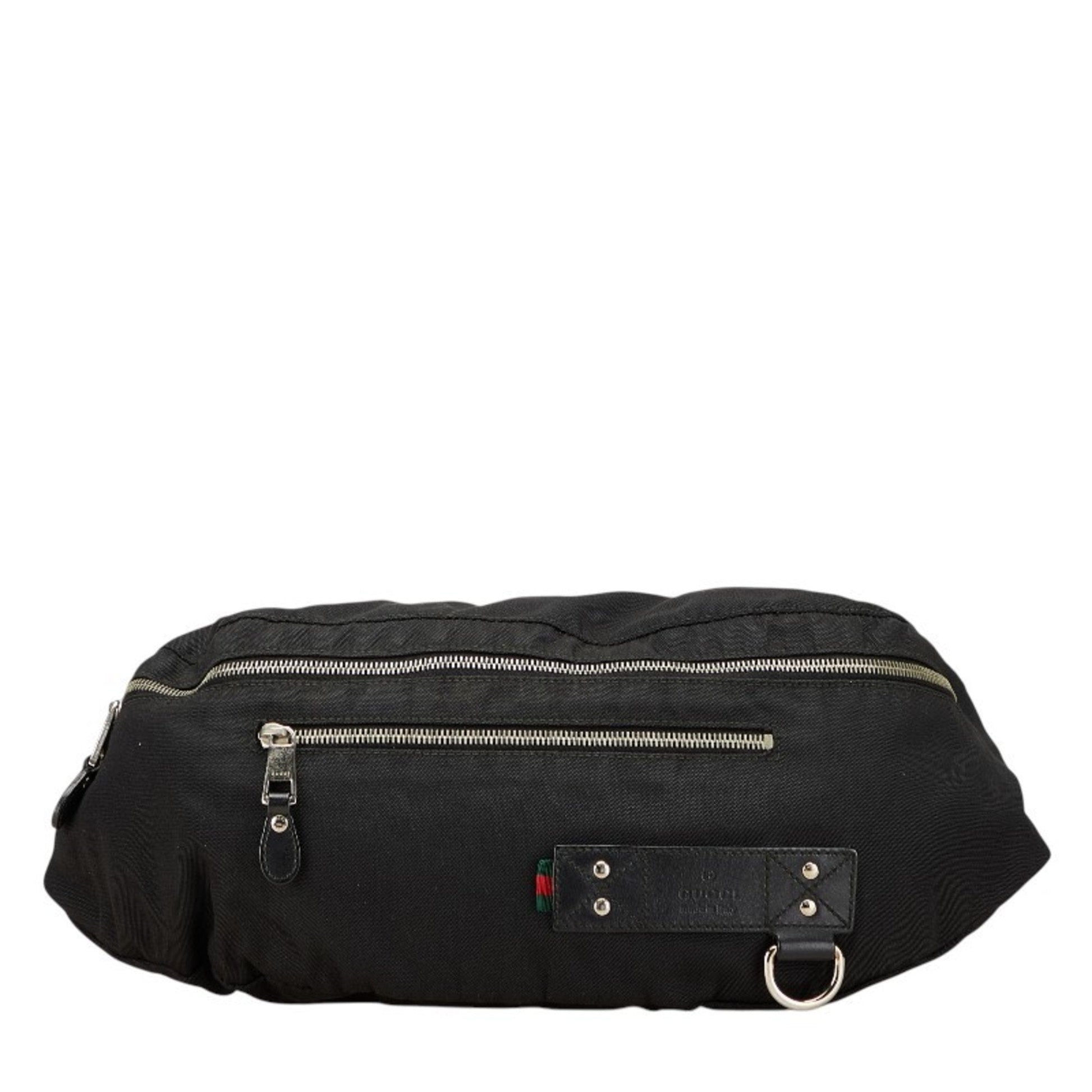 Gucci Abbey Black Multi-Color Canvas Sling Bag