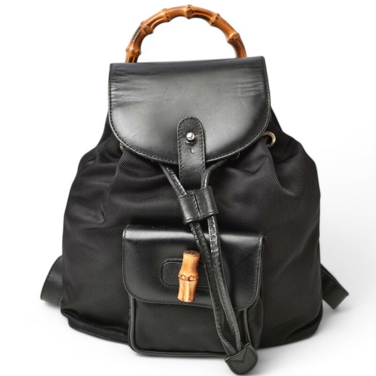 Gucci Black Leather Backpack