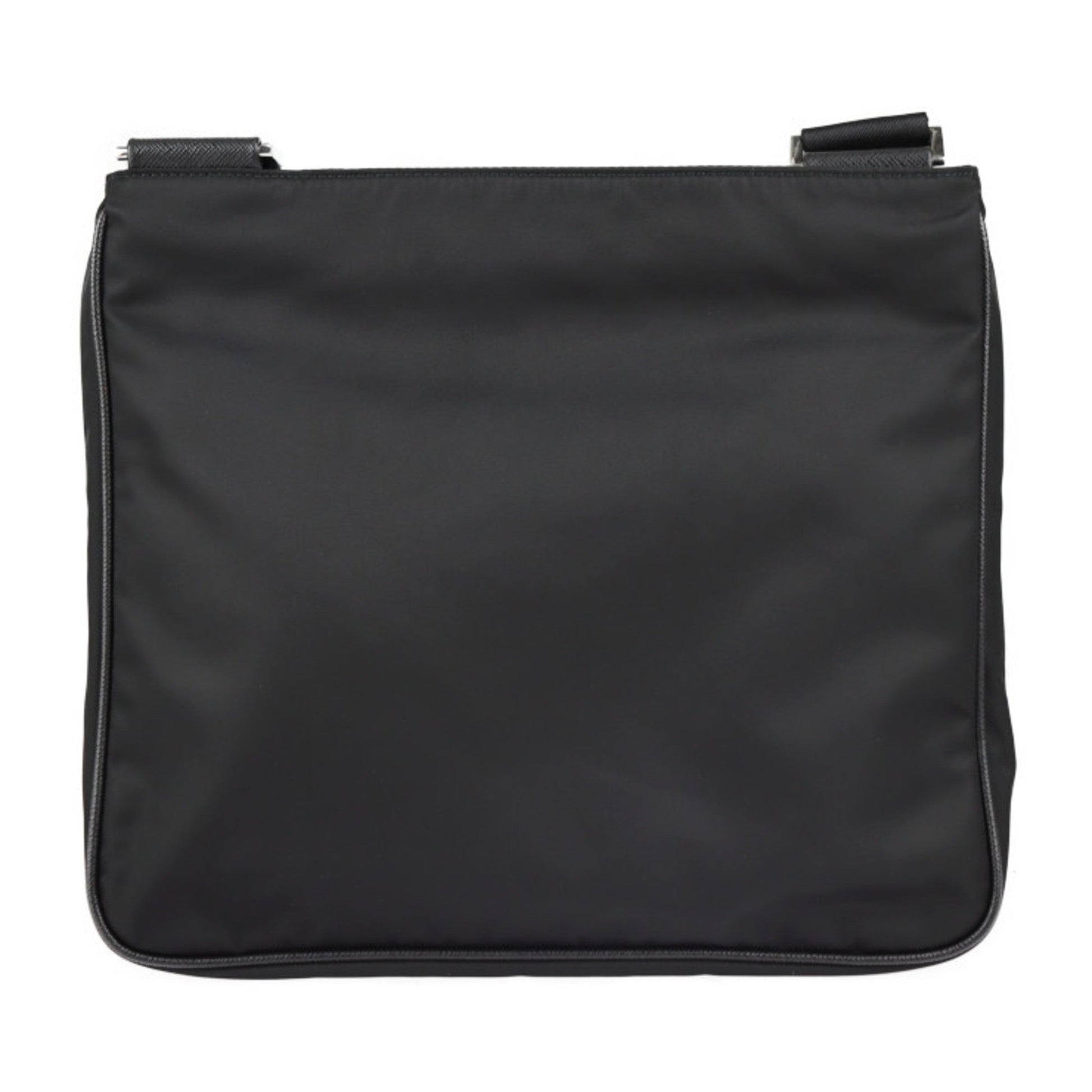 Prada Shoulder Bag Fittings Nylon Metal Black