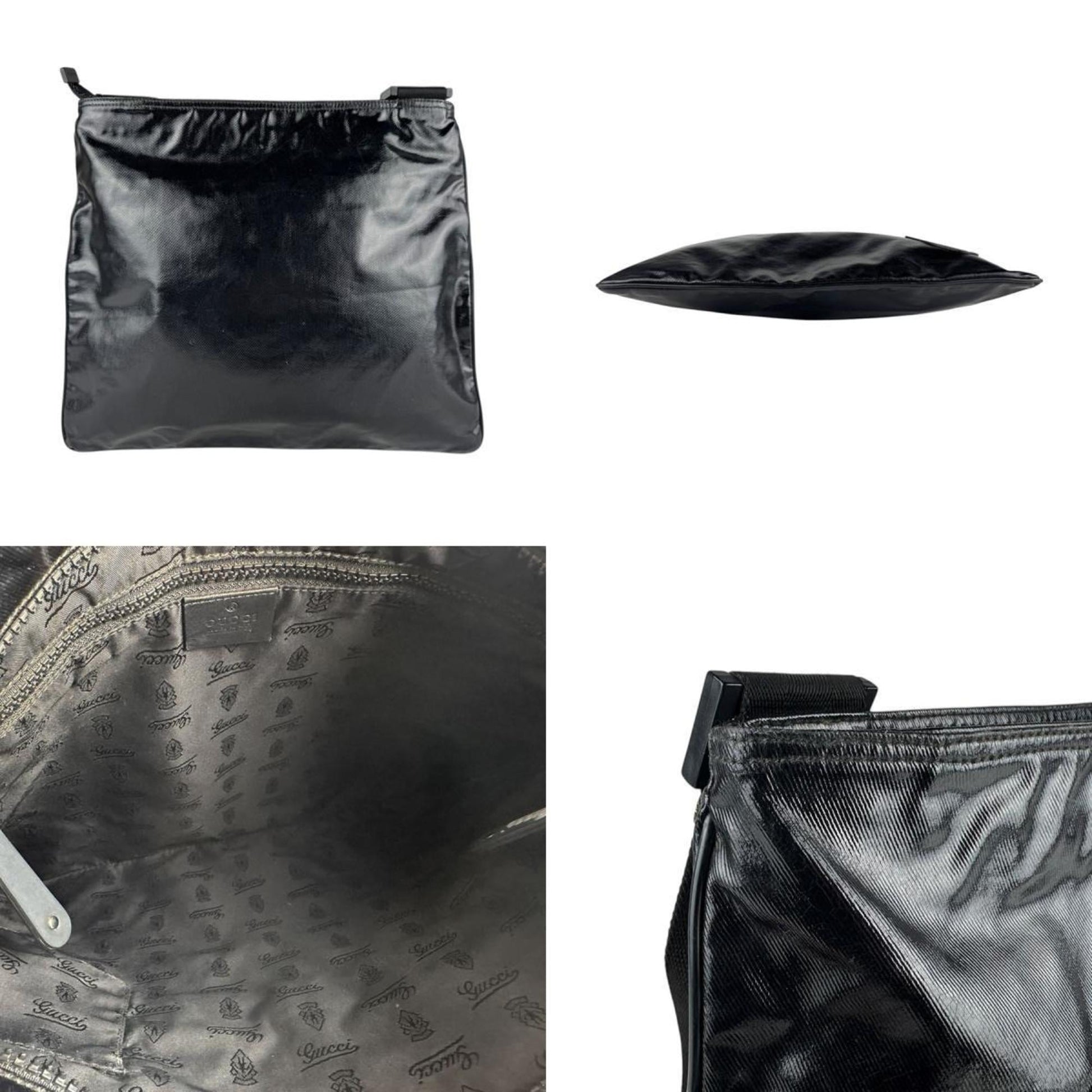 Gucci Black Pvc Shoulder Bag