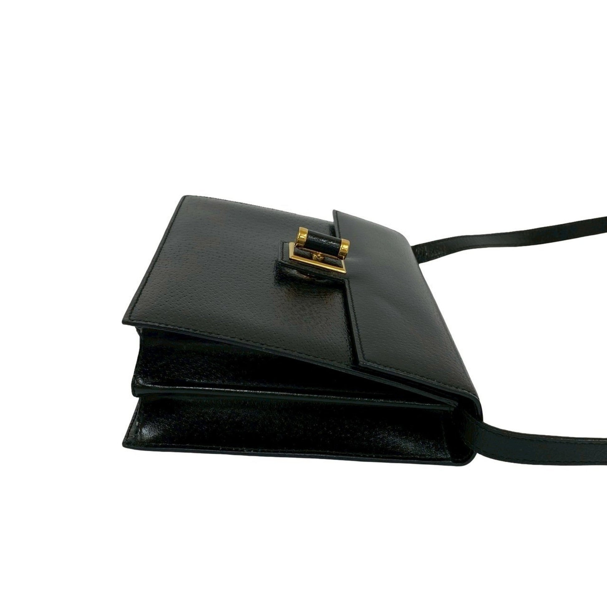 Gucci Black Leather Shoulder Bag