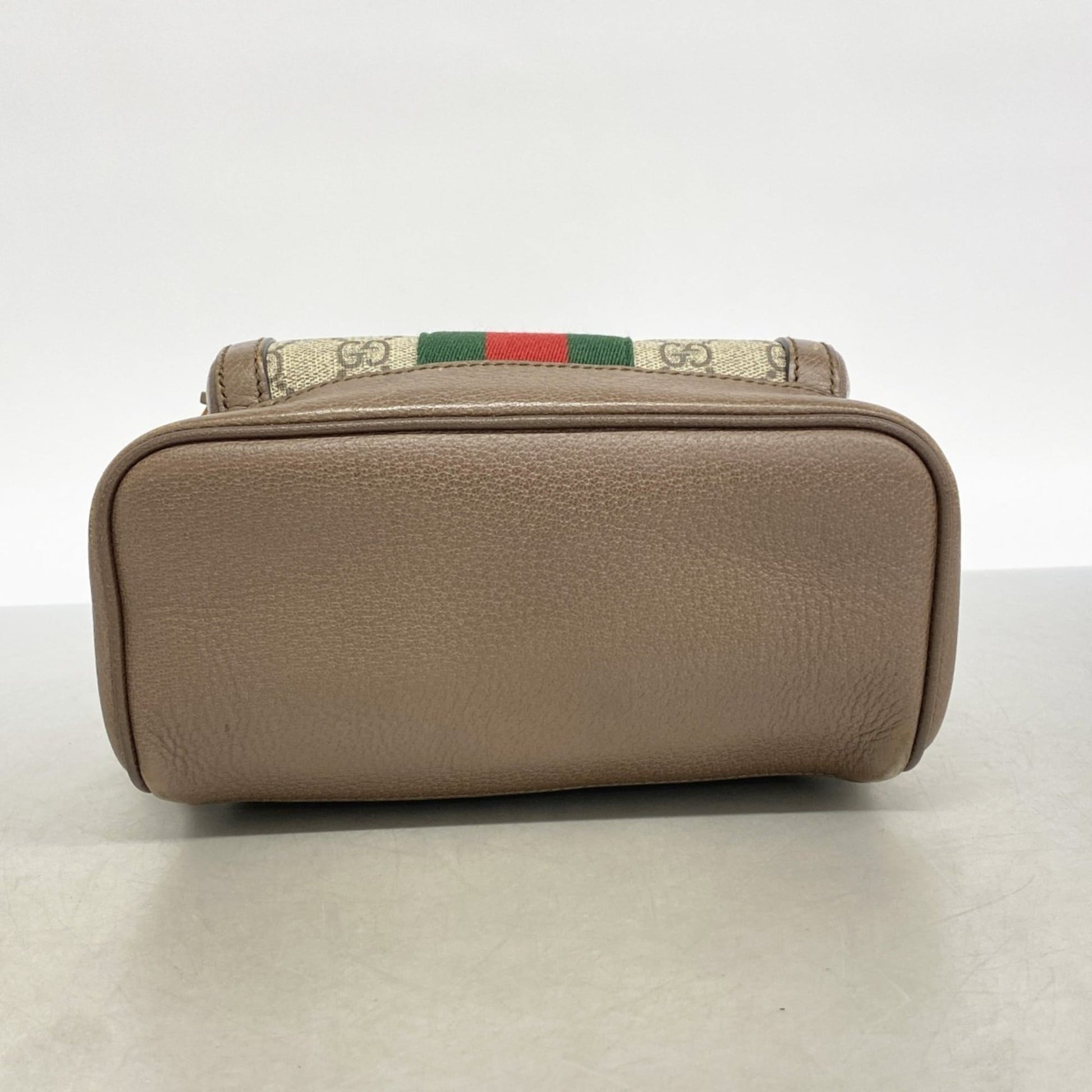 Gucci Brown Pvc Leather Backpack