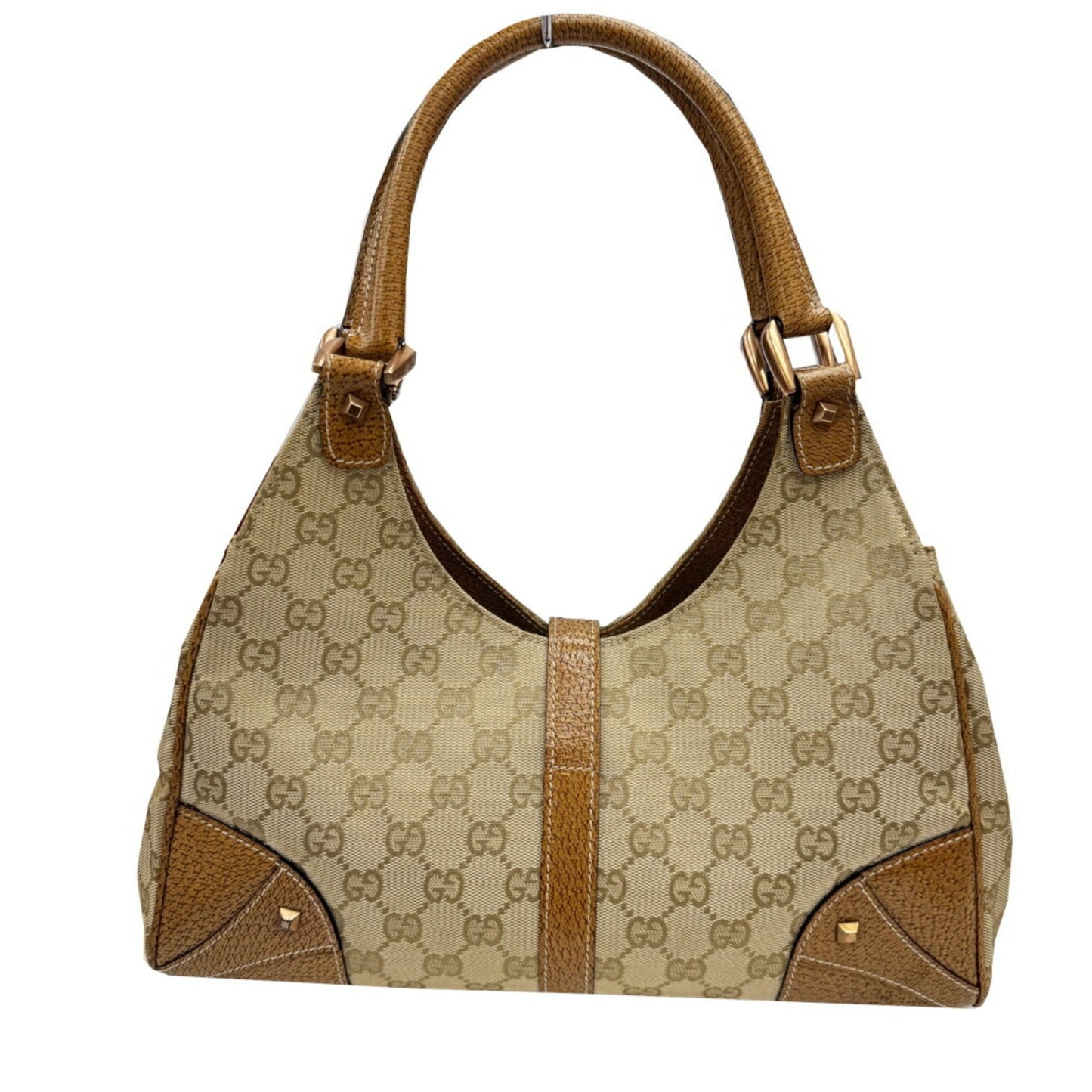 Gucci New Jackie Beige Gg Canvas Handbag