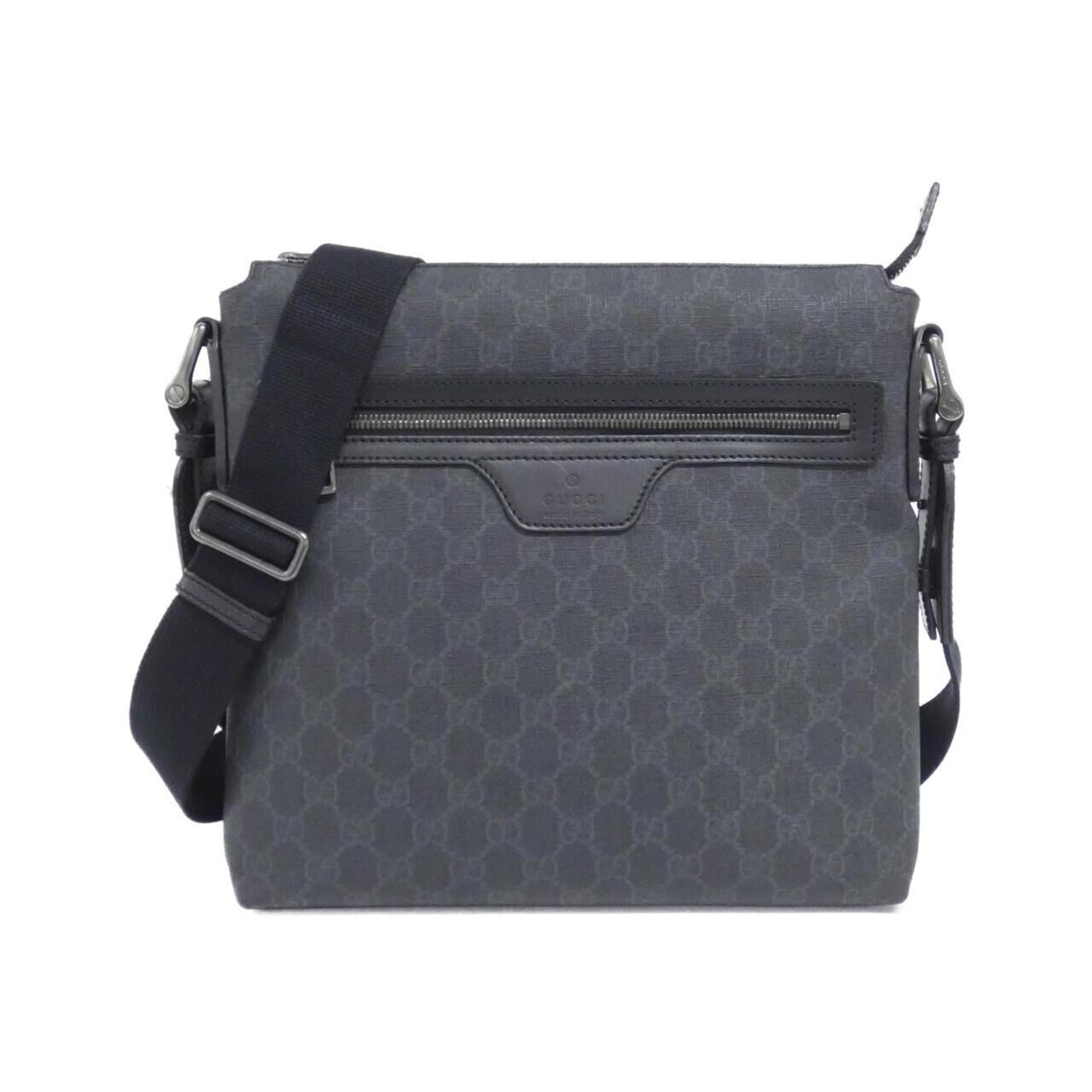 Gucci Black Gray Gg Supreme Shoulder Bag