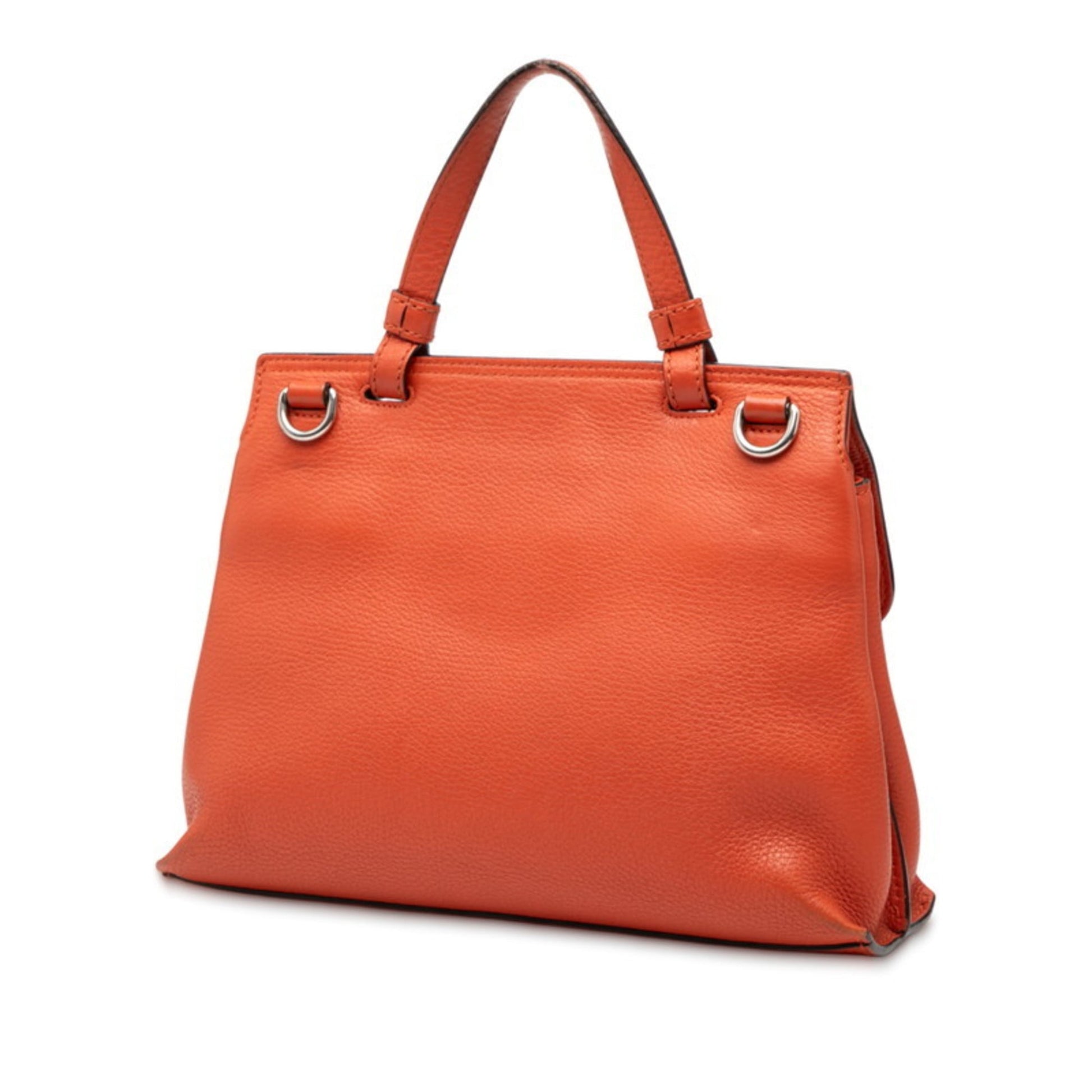 Gucci Orange Leather Handbag Shoulder Bag