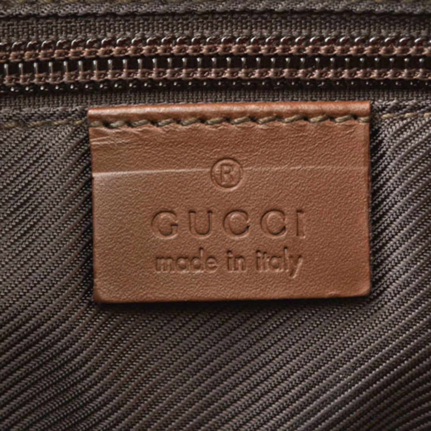 Gucci Brown Gg Beige Gg Canvas Tote Bag