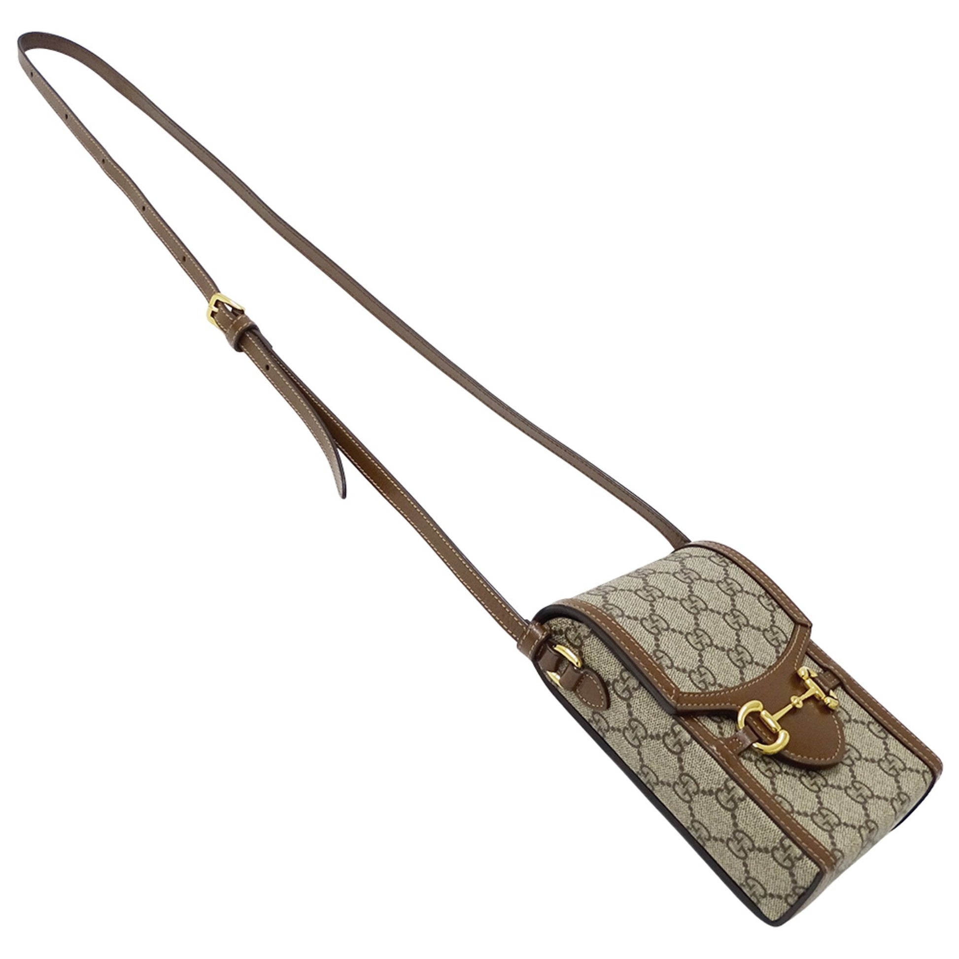Gucci Beige Brown Gg Supreme Shoulder Bag