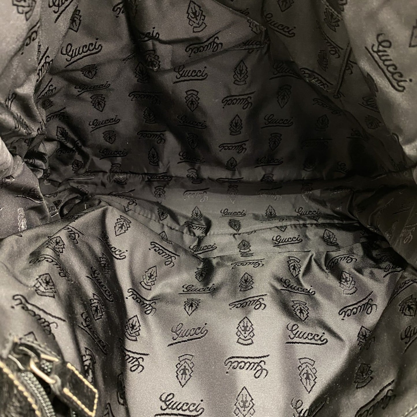 Gucci Black Leather Shoulder Bag