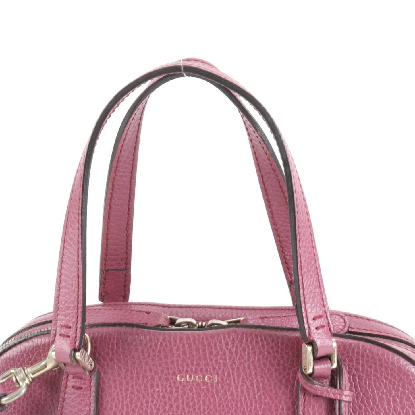 Gucci Pink Leather Shoulder Bag