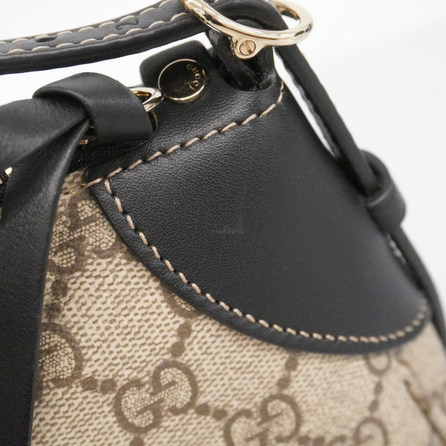 Gucci Black Brown Pvc Handbag