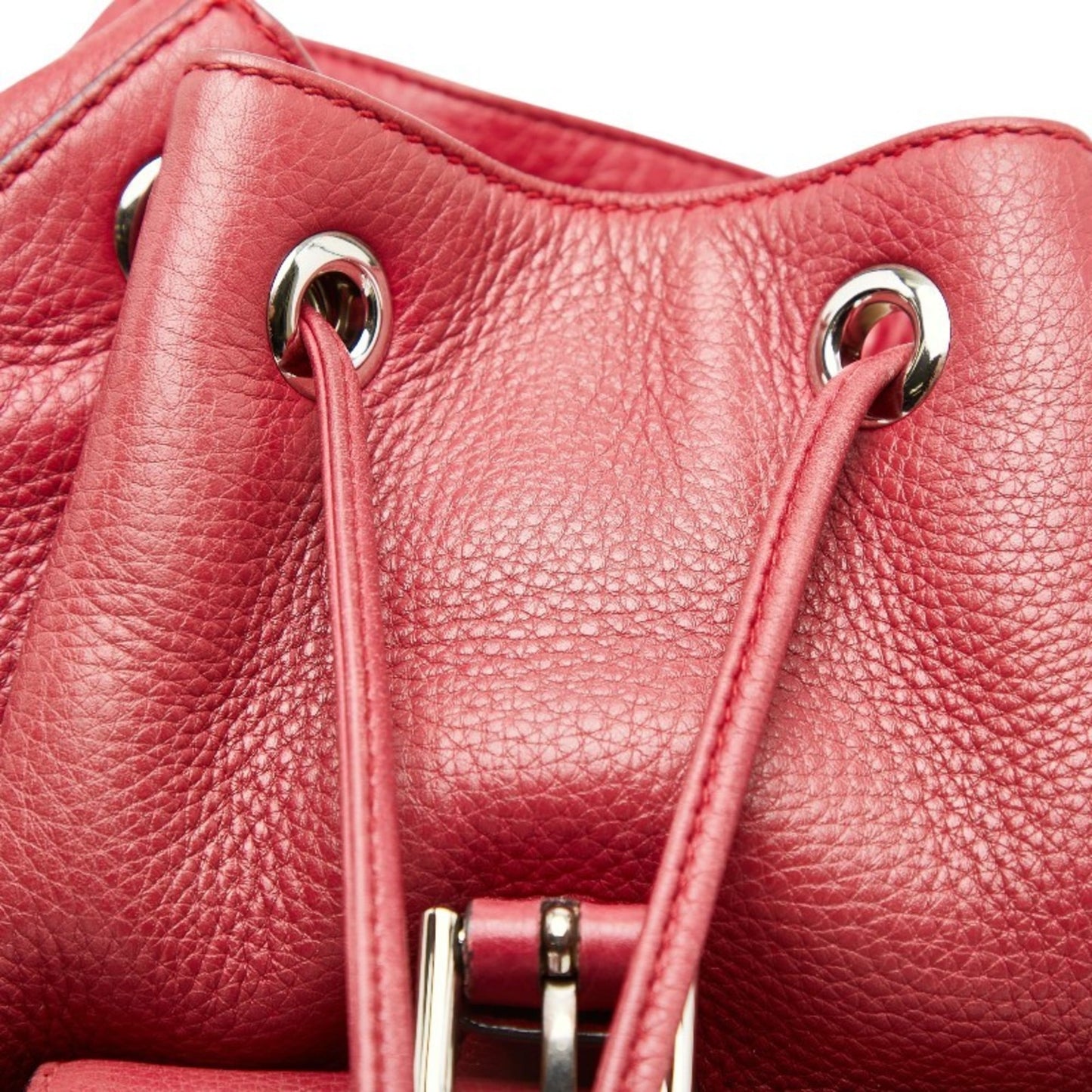 Gucci Red Color Leather Backpack