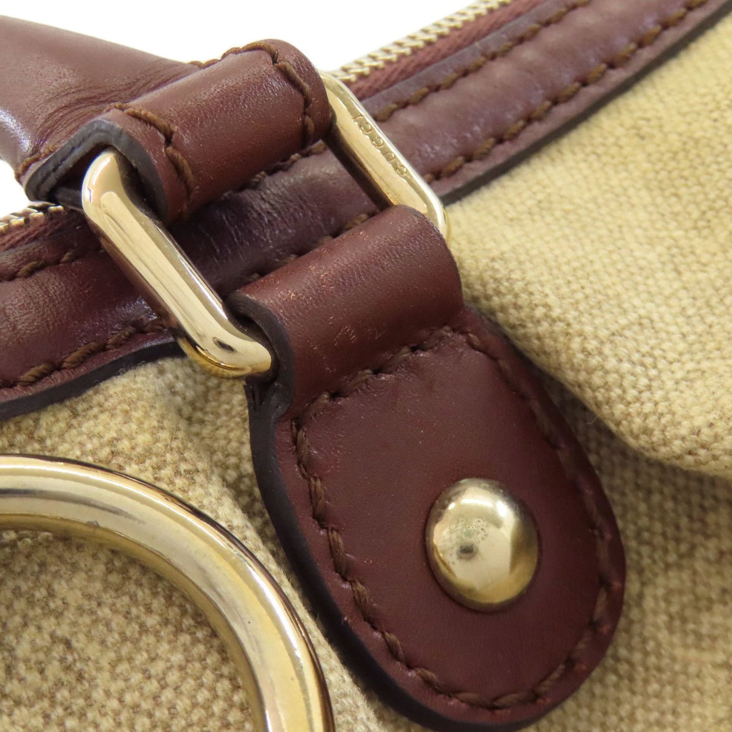 Gucci Brown Canvas Tote Bag