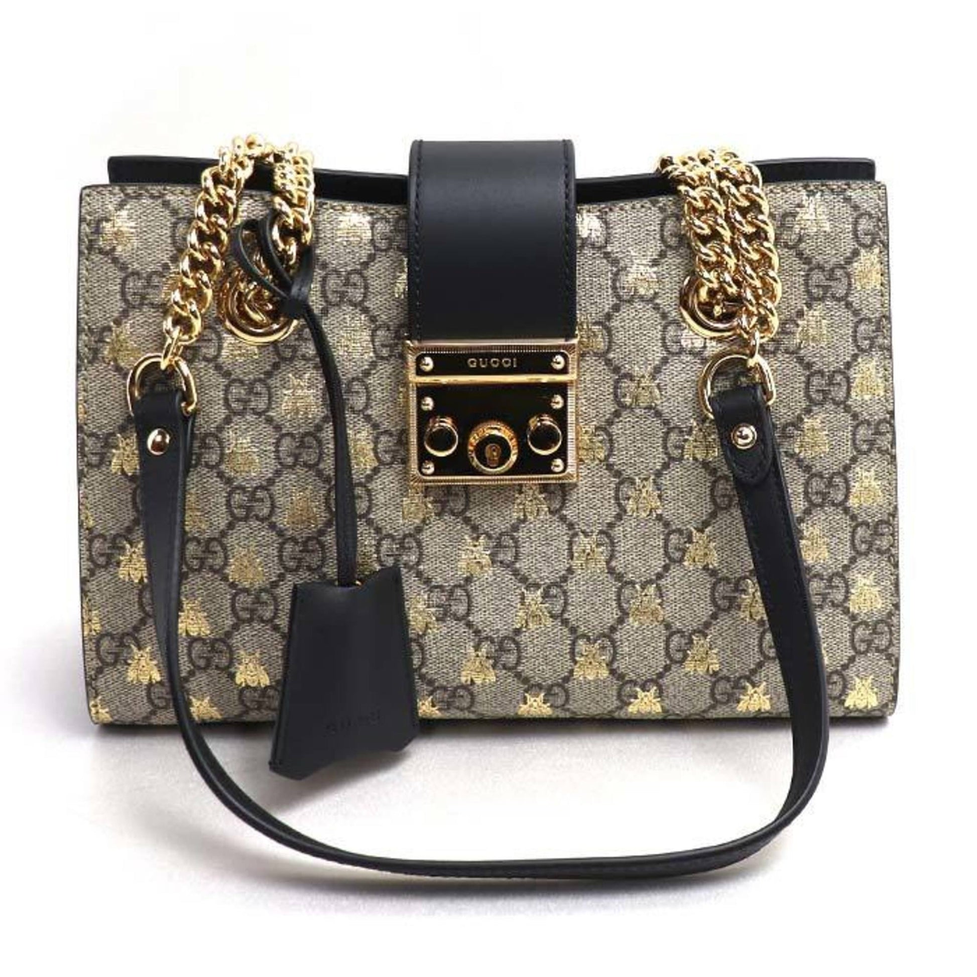 Gucci Beige Gg Supreme Leather Shoulder Bag